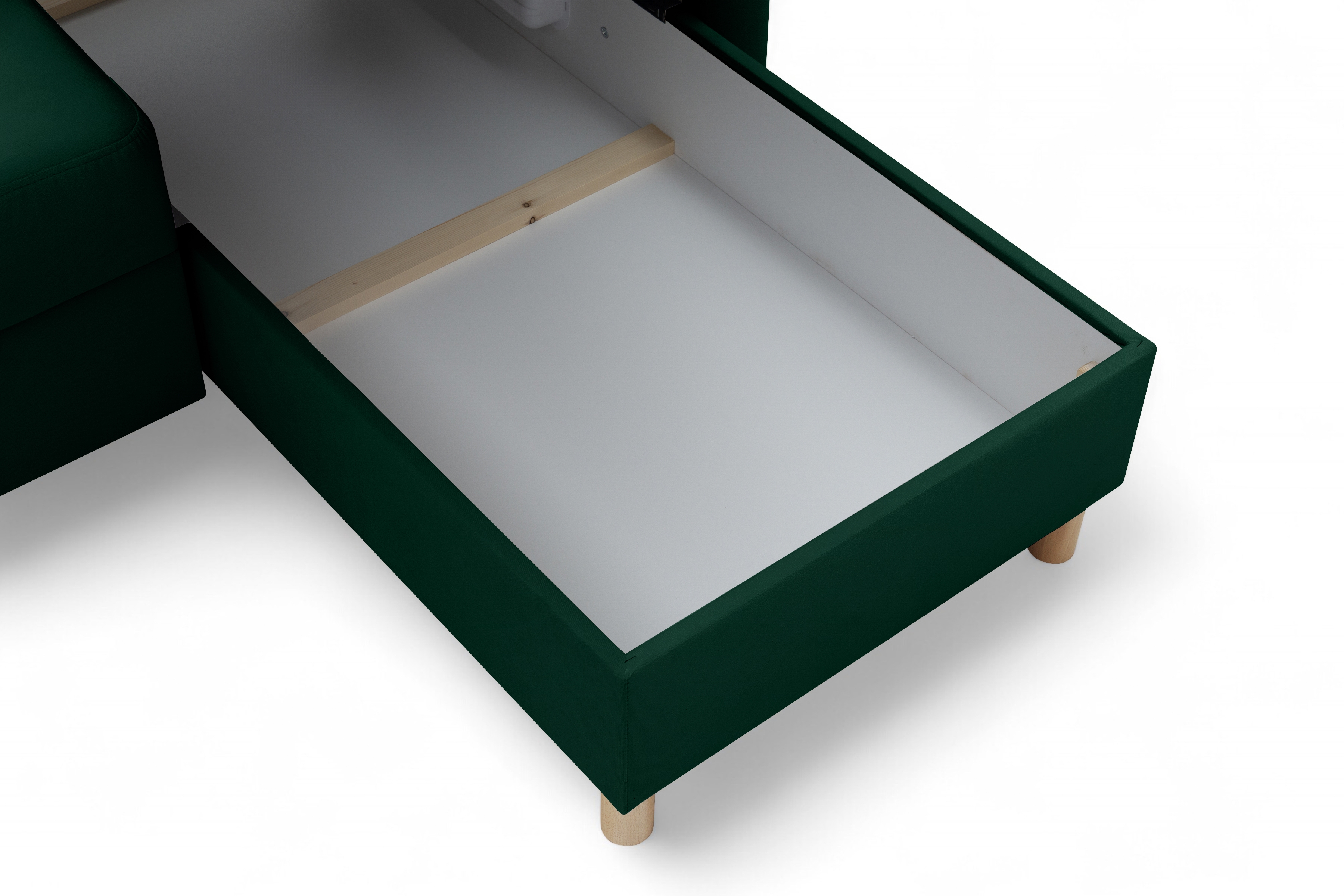 Rohová sedacia súprava Filo s funkciou spánku pravá strana - Zelený velúr Trinity 28  Rohová sedacia súprava Filo s funkciou spánku uniwersalny Ľavý/Pravý- Zelený velúr Bluvel 78