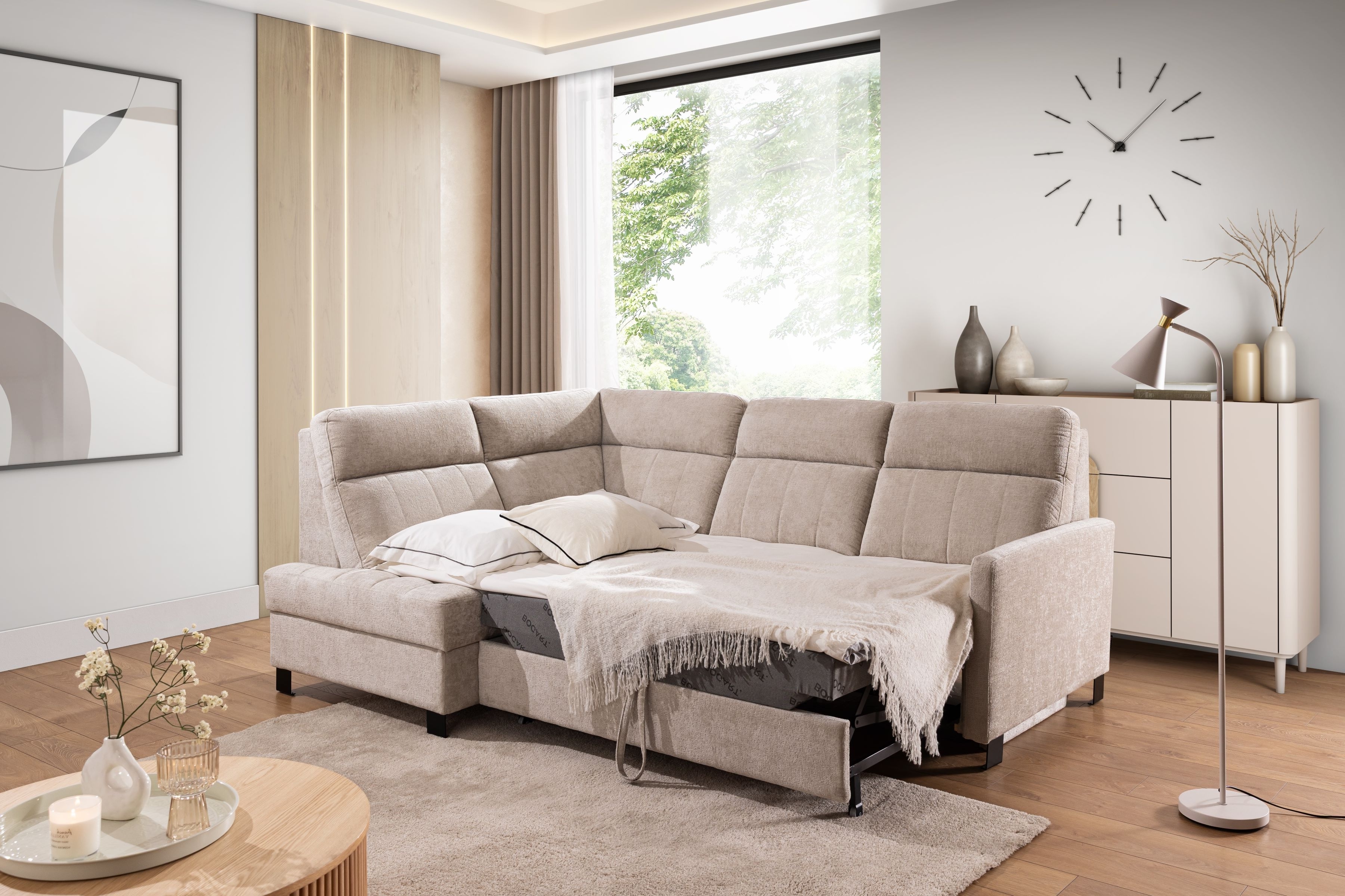 Rohová sedací souprava Gespano L levá - úzký bok Rohová sedací souprava Gespano L levá z waskim bokiem