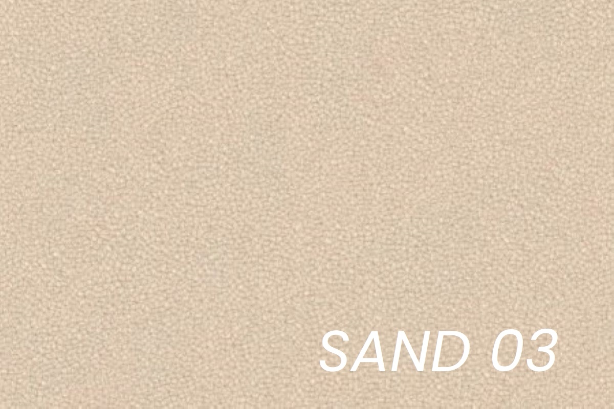 Rohová pohovka Gespano L levostranná s úzkou područkou - krémová tkanina Sand 03 Rohová sedací souprava Gespano L levá z waskim bokiem - Sand 03