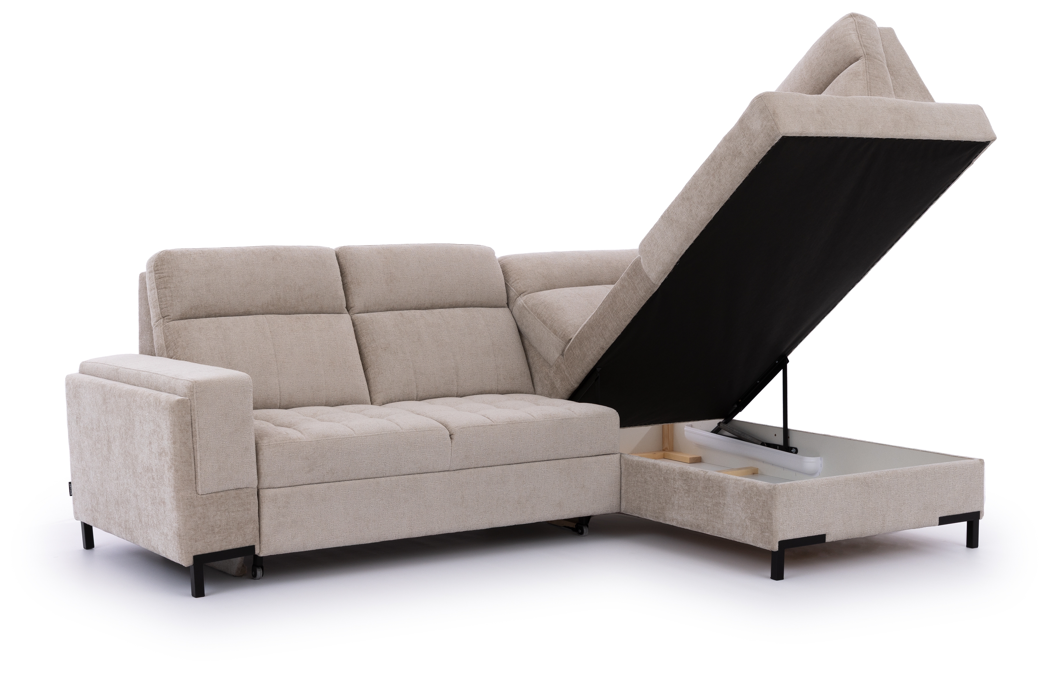 Rohová sedací souprava Gespano L pravá - široký vsazený bok Rohová sedací souprava Gespano L pravá z szerokim, wcietym bokiem