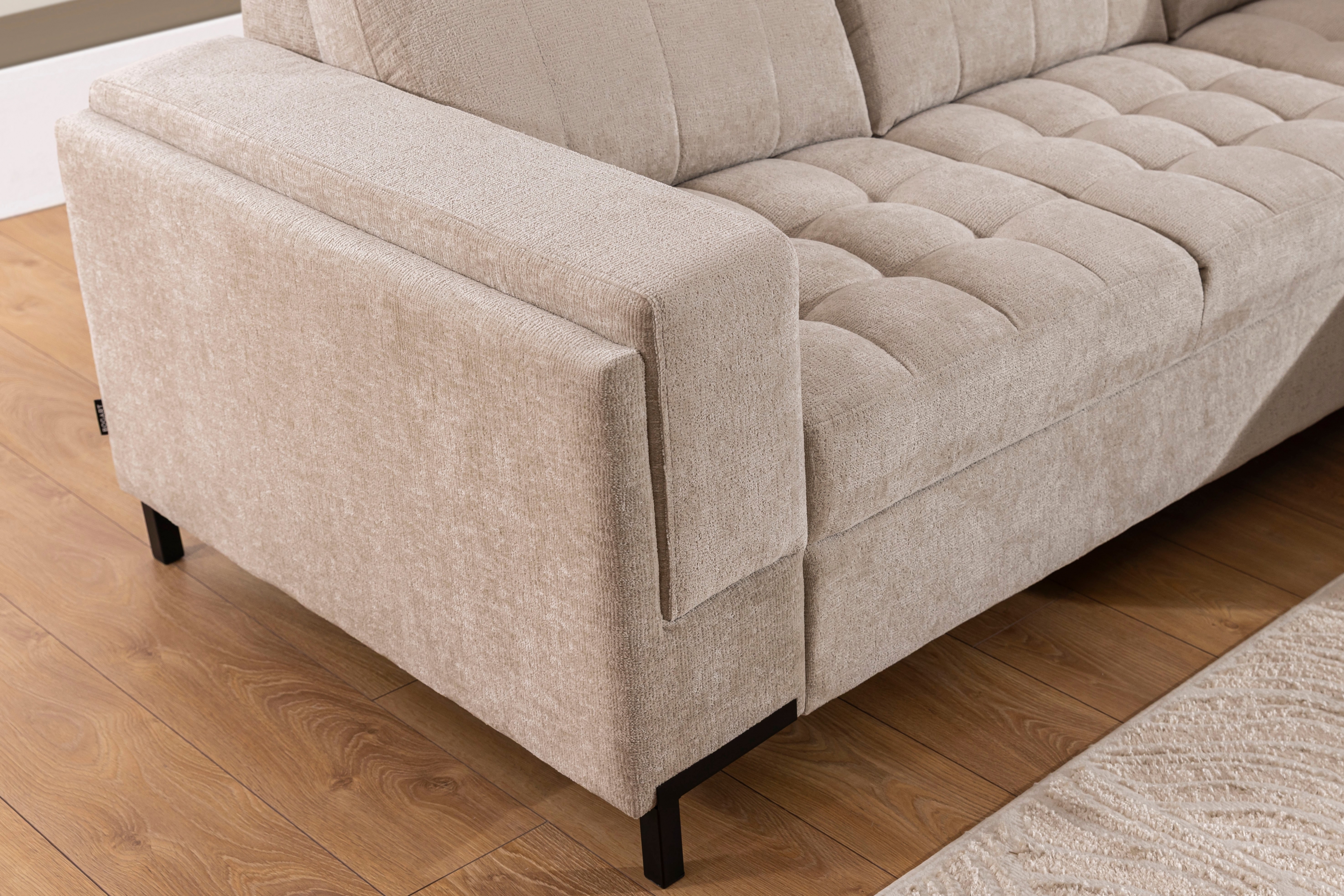 Rohová sedací souprava Gespano L pravá - široký vsazený bok Rohová sedací souprava Gespano L pravá z szerokim, wcietym bokiem