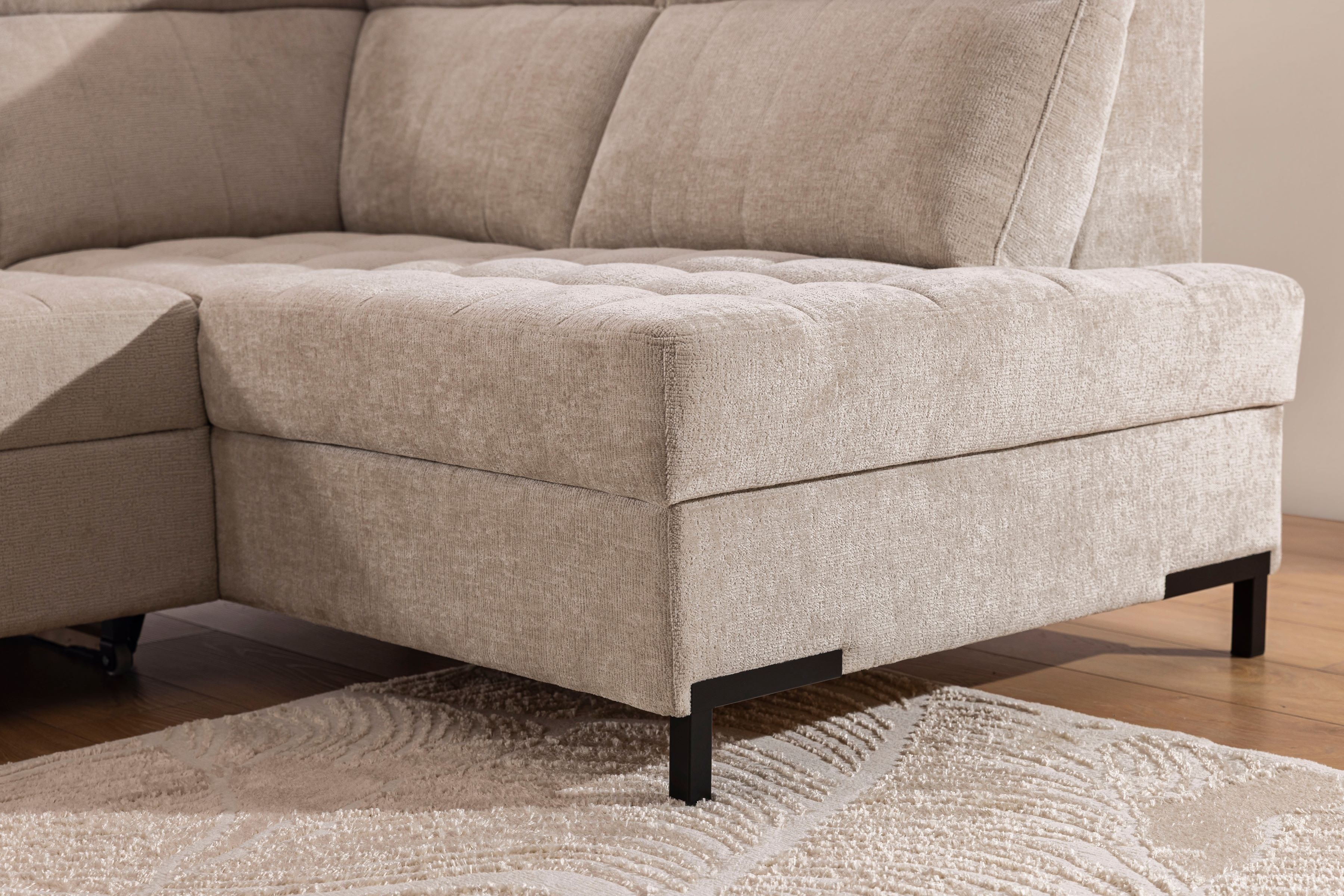 Rohová sedací souprava Gespano L pravá - široký vsazený bok Rohová sedací souprava Gespano L pravá z szerokim, wcietym bokiem