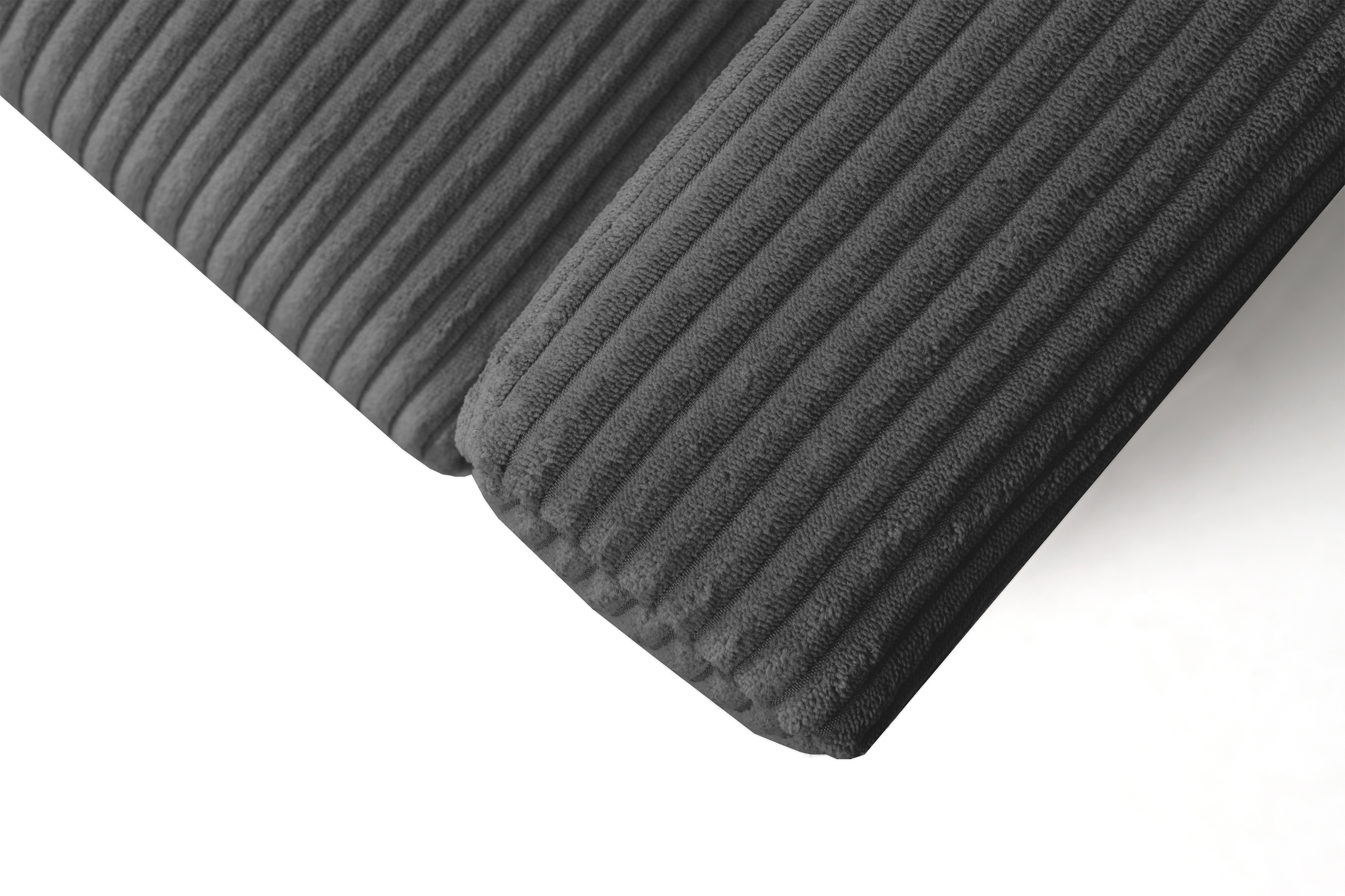 Rozkládací rohová sedací souprava Laveris - grafitová Lincoln 90 Rohová sedací souprava Laveris rozkladany uniwersalny prawo/levá - grafitová manšestr Lincoln 90