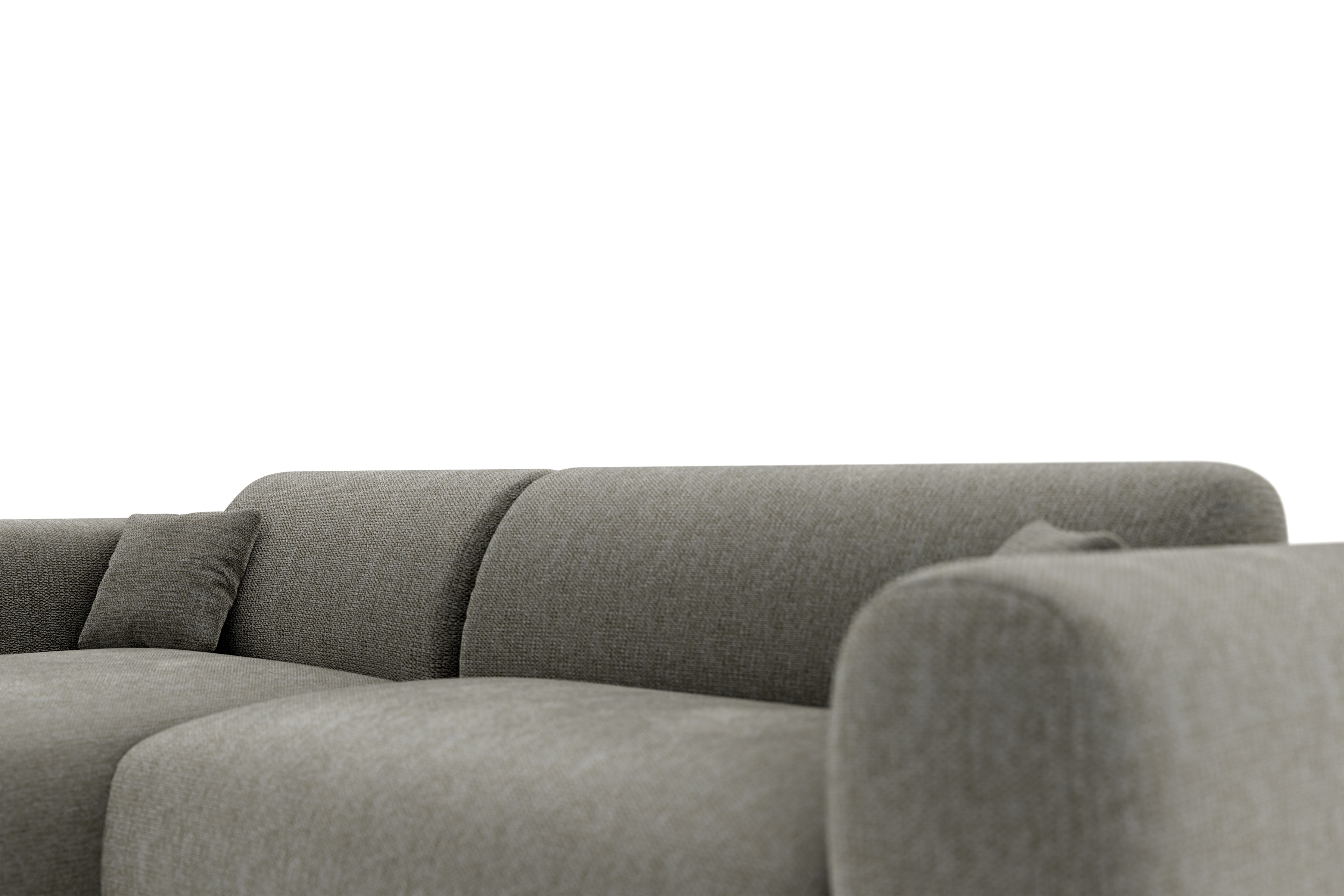 Rohová sedacia súprava Zastia ľavá - šedá pletenina Crown 18 Rohová sedacia súprava Ľavá strana do obývacej izby Zastia - šedá plecionka Crown 18 