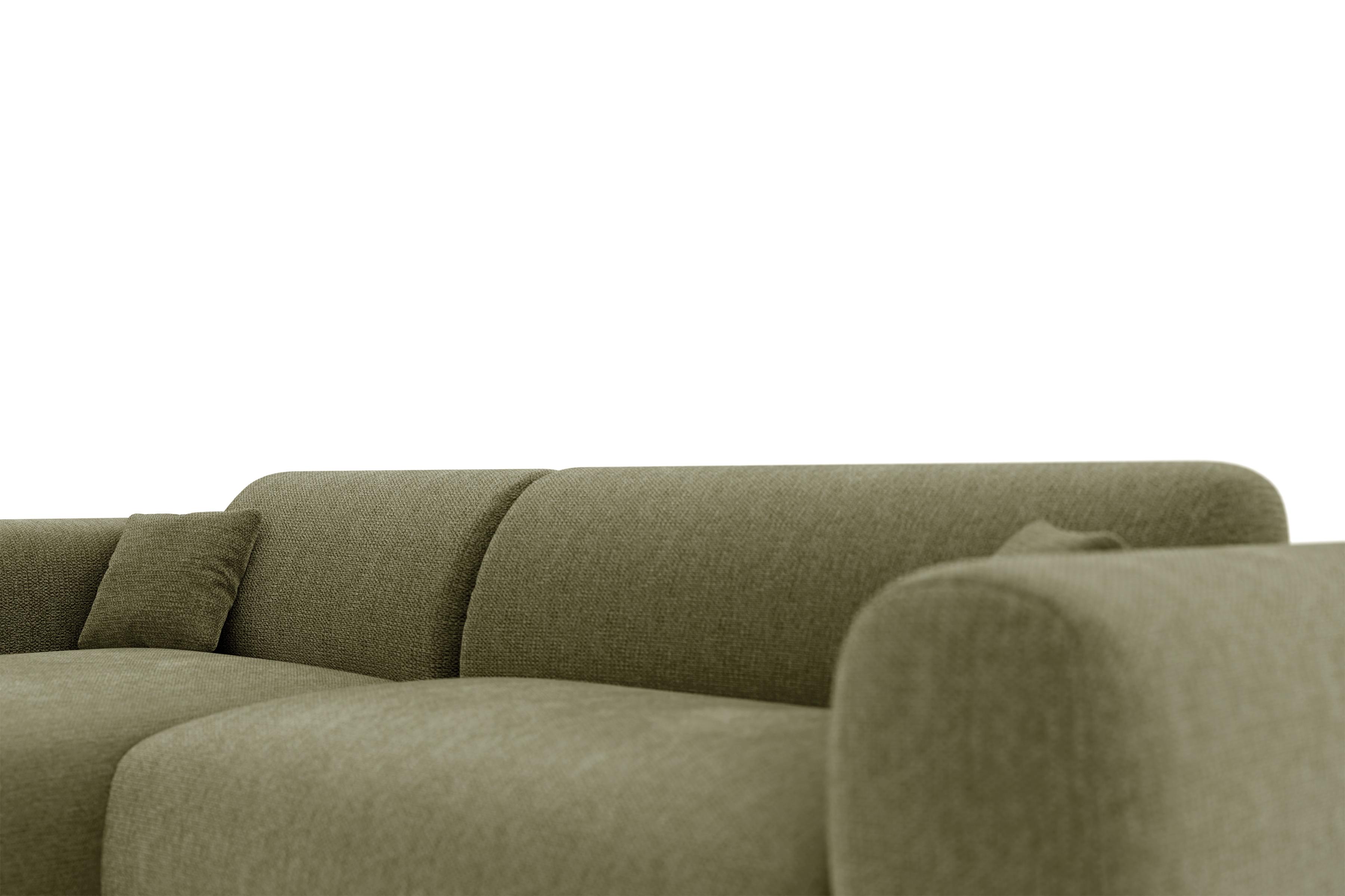 Rohová sedacia súprava Zastia ľavá - zelená pletenina Crown 11 Rohová sedacia súprava Ľavá strana do obývacej izby Zastia - zelená plecionka Crown 11 