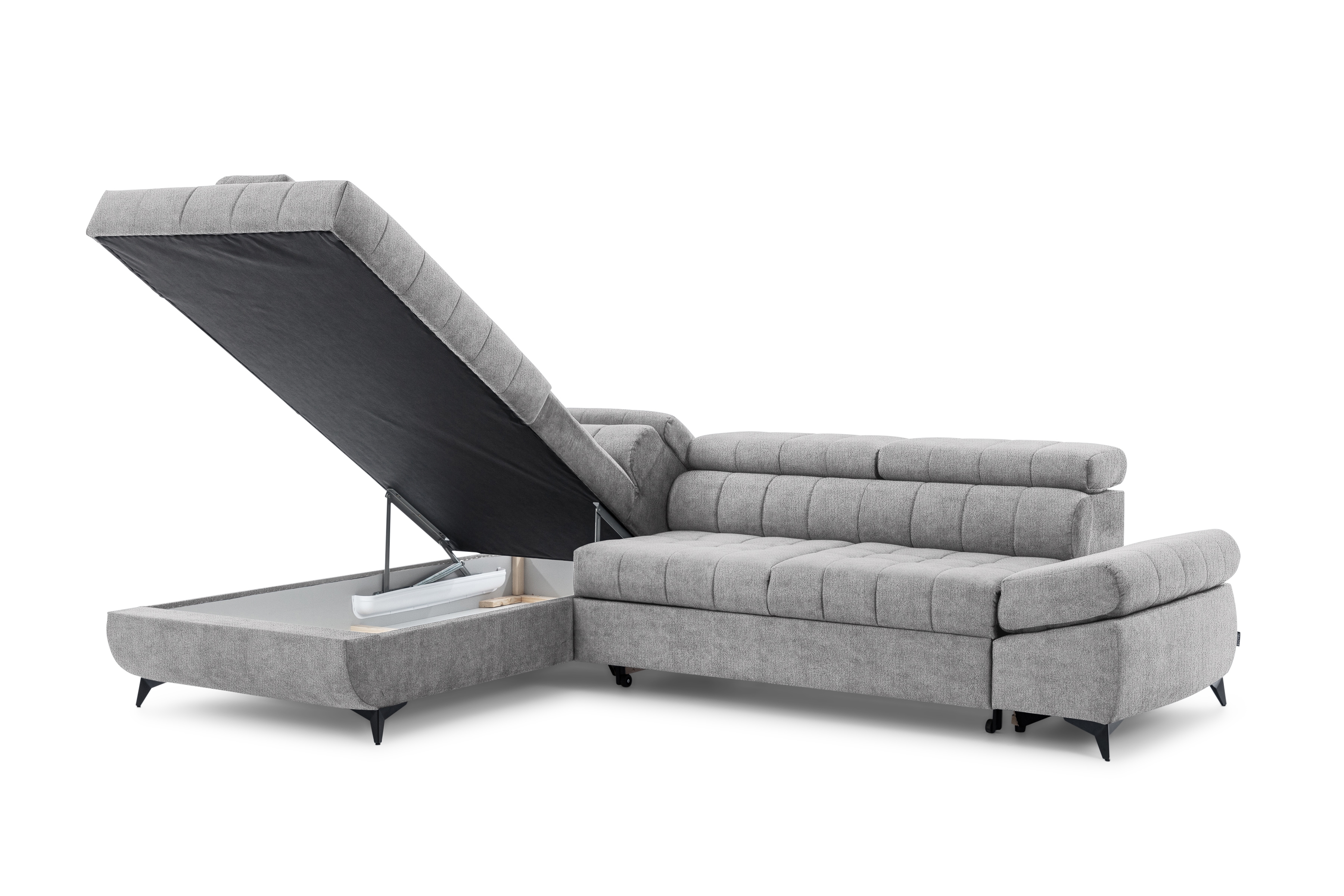 Rohová sedacia súprava Valoris L ľavá s funkciou spania - sivý šenil Perfect Harmony 80 Rohová sedacia súprava Ľavá strana Valoris L s funkciou spania - šedý šenil Perfect Harmony 80