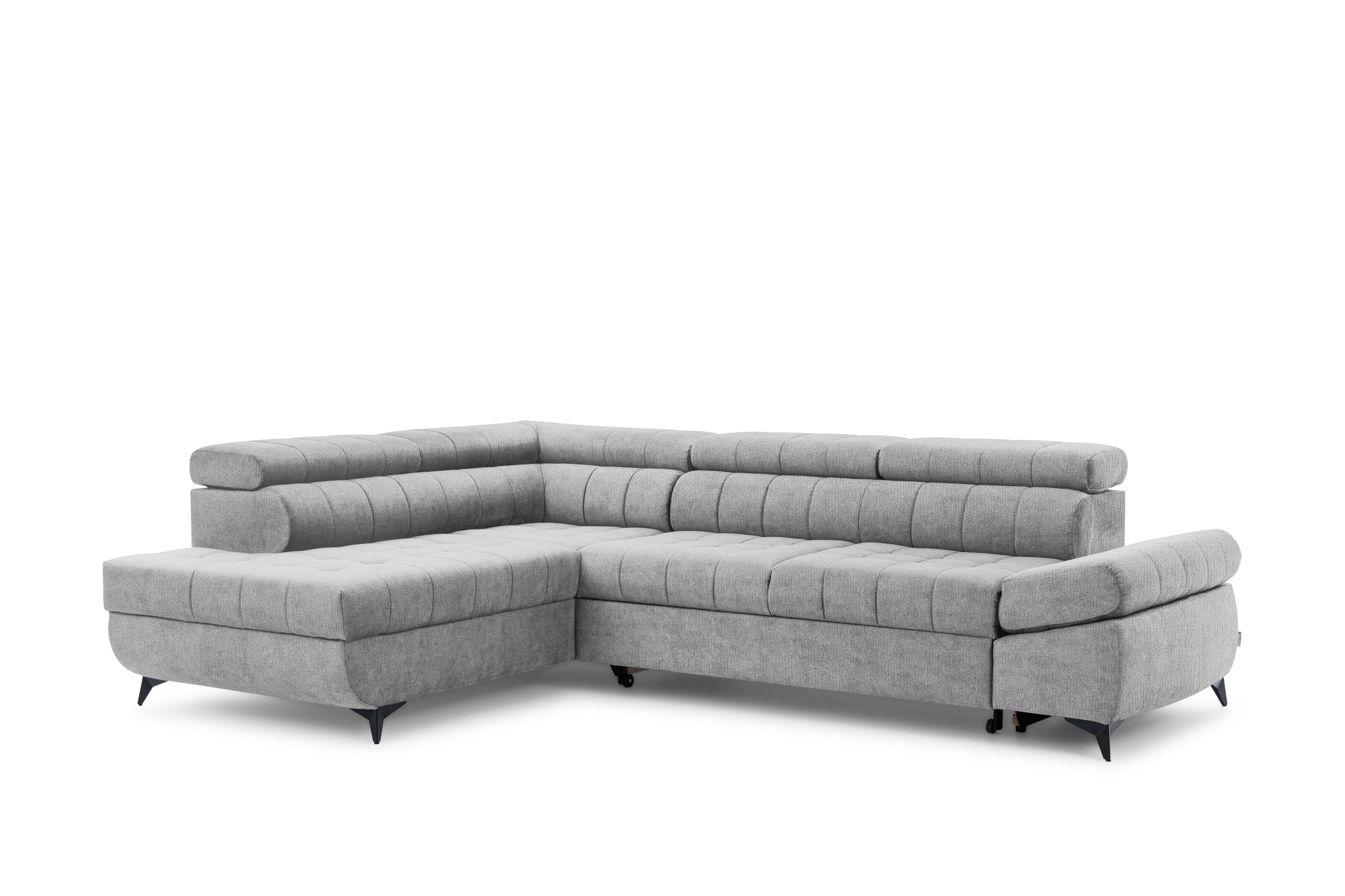 Rohová sedacia súprava Valoris L ľavá s funkciou spania - sivý šenil Perfect Harmony 80 Rohová sedacia súprava Ľavá strana Valoris L s funkciou spania - šedý šenil Perfect Harmony 80