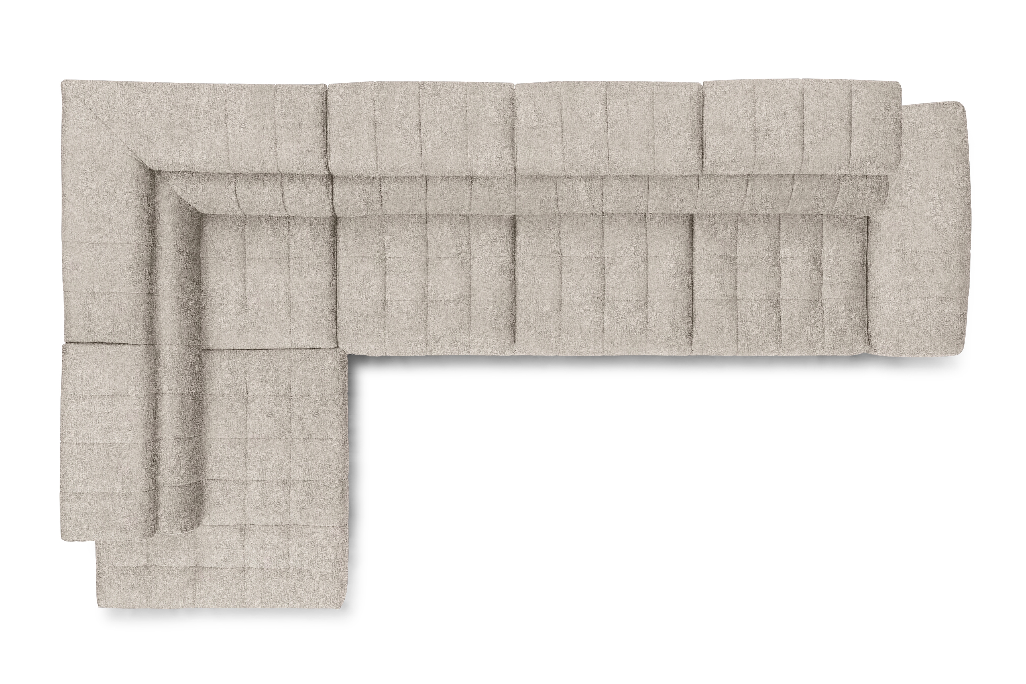 Rozkládací rohová sedací souprava Valoris Maxi levá - béžová Perfect Harmony 07 Rohová sedací souprava levá Valoris Maxi rozkládací - béžová šenil Perfect Harmony 07