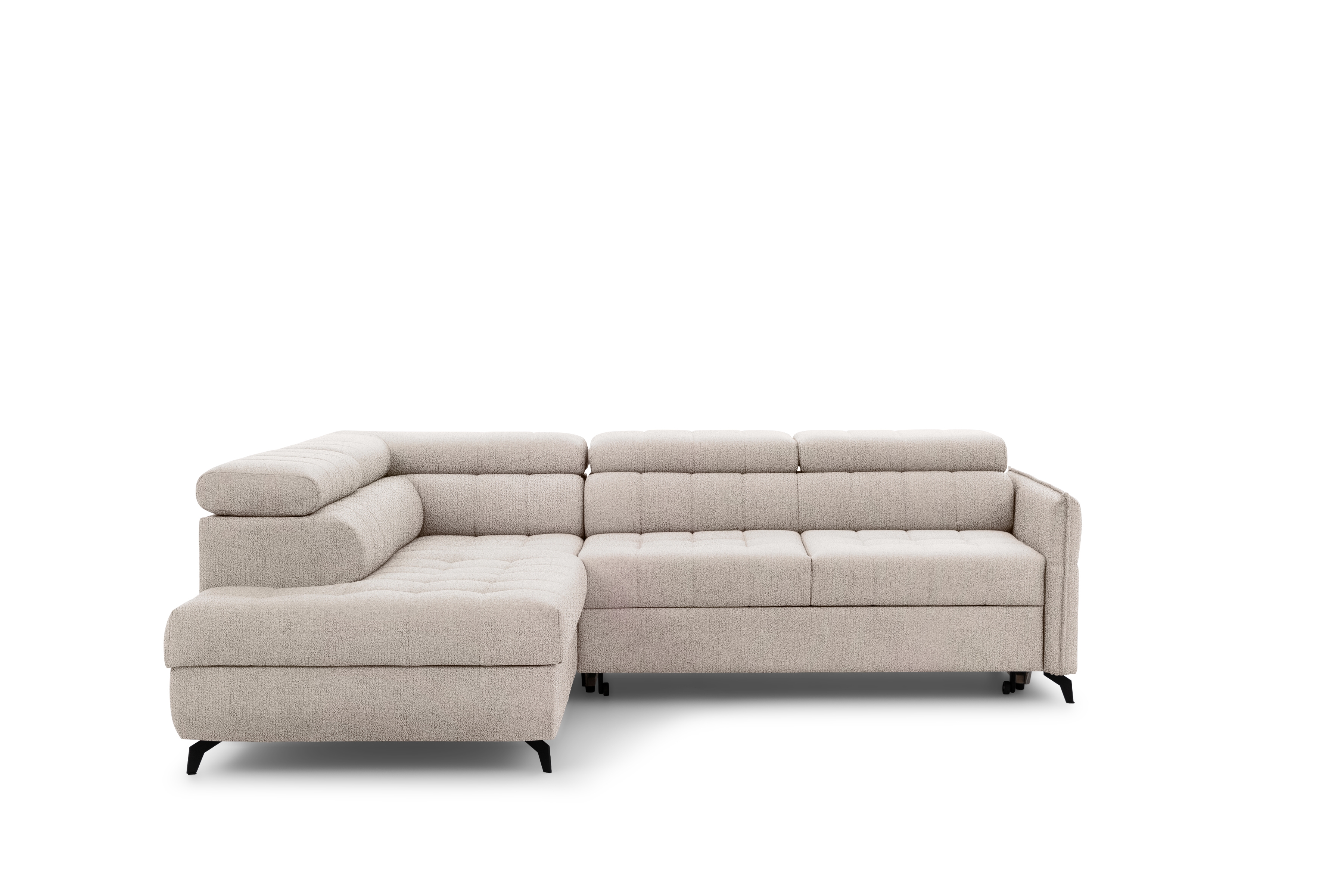 Rohová sedacia súprava Elarias L ľavá s funkciou spania - béžový šenil Perfect Harmony 07 Rohová sedacia súprava Ľavá strana s funkciou spania Elarias L - béžový šenil Perfect Harmony 07