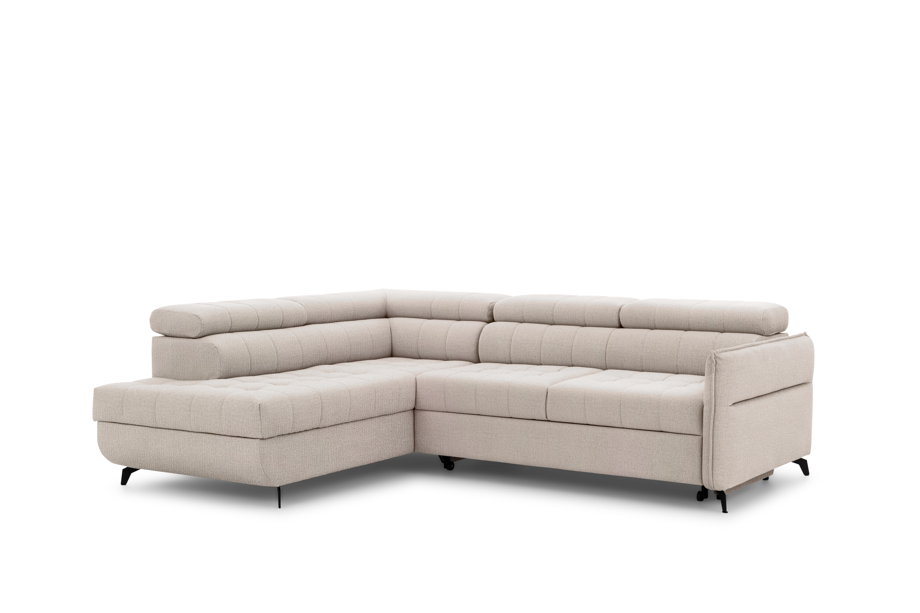 Rohová sedacia súprava Elarias L ľavá s funkciou spania - béžový šenil Perfect Harmony 07 Rohová sedacia súprava Ľavá strana s funkciou spania Elarias L - béžový šenil Perfect Harmony 07