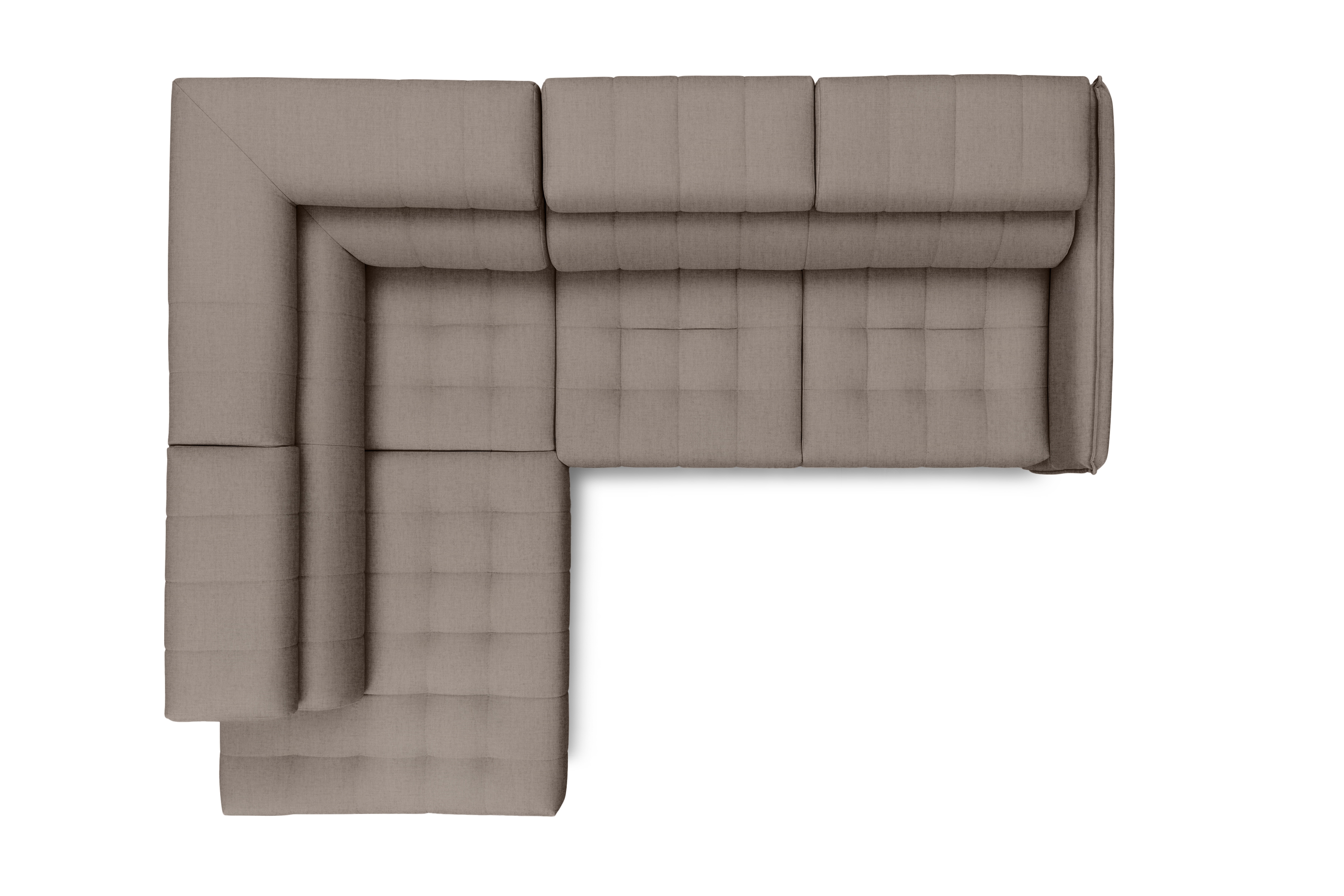 Rohová sedacia súprava Elarias L ľavá s funkciou spania - béžový hydrofóbny zamat Vogue 4 Rohová sedacia súprava Ľavá strana s funkciou spania Elarias L - béžový zamat hydrofobowy Vogue 4