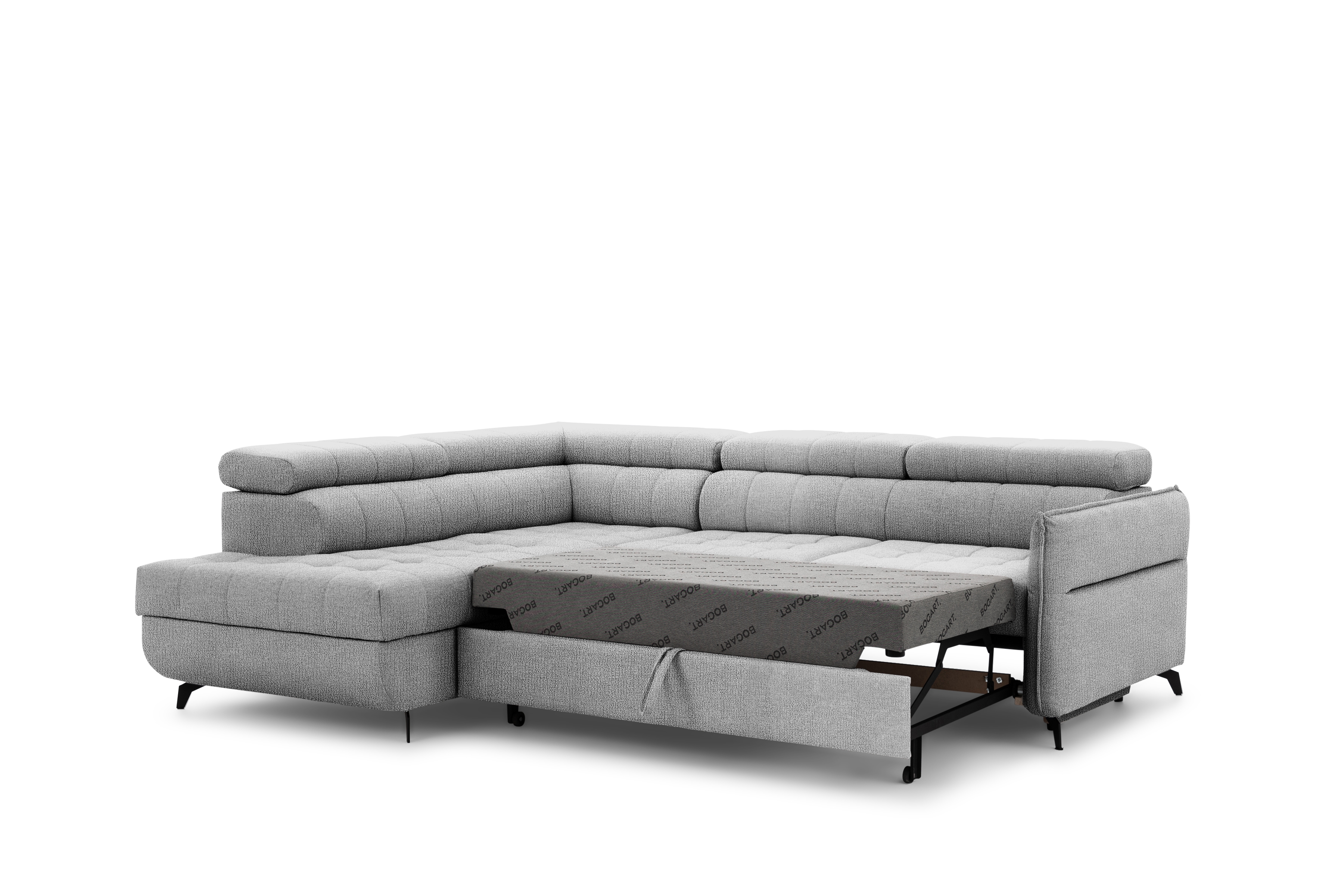 Rohová sedacia súprava Elarias L ľavá s funkciou spania - sivý šenil Perfect Harmony 80 Rohová sedacia súprava Ľavá strana s funkciou spania Elarias L - šedý šenil Perfect Harmony 80