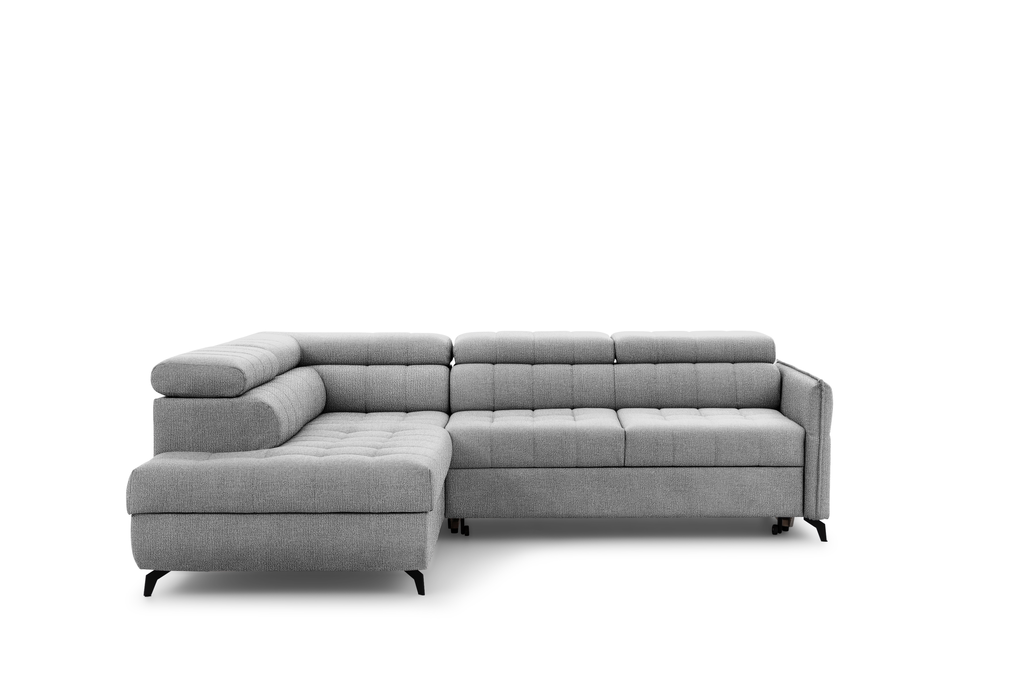 Rohová sedacia súprava Elarias L ľavá s funkciou spania - sivý šenil Perfect Harmony 80 Rohová sedacia súprava Ľavá strana s funkciou spania Elarias L - šedý šenil Perfect Harmony 80