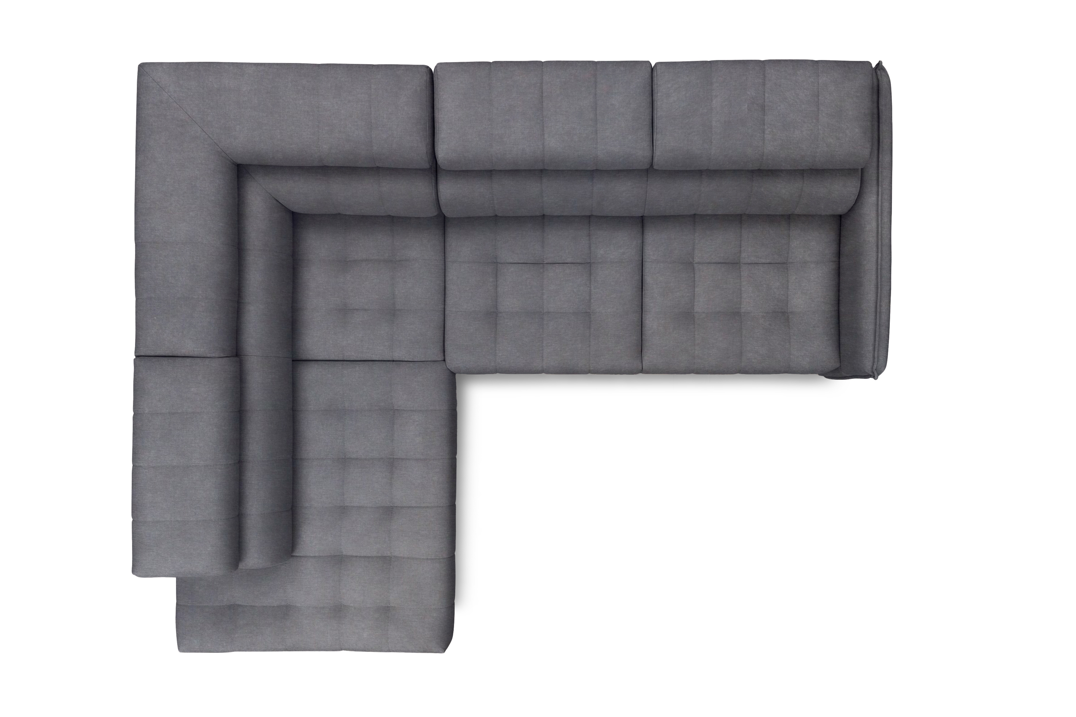 Rohová sedacia súprava ľavá rozkladacia Elarias L - šedý zamat ľahkočistiaci Cloud 82 Rohová sedacia súprava Ľavá strana s funkciou spánku Elarias L - šedý velúr ľahkočistiaci Cloud 82