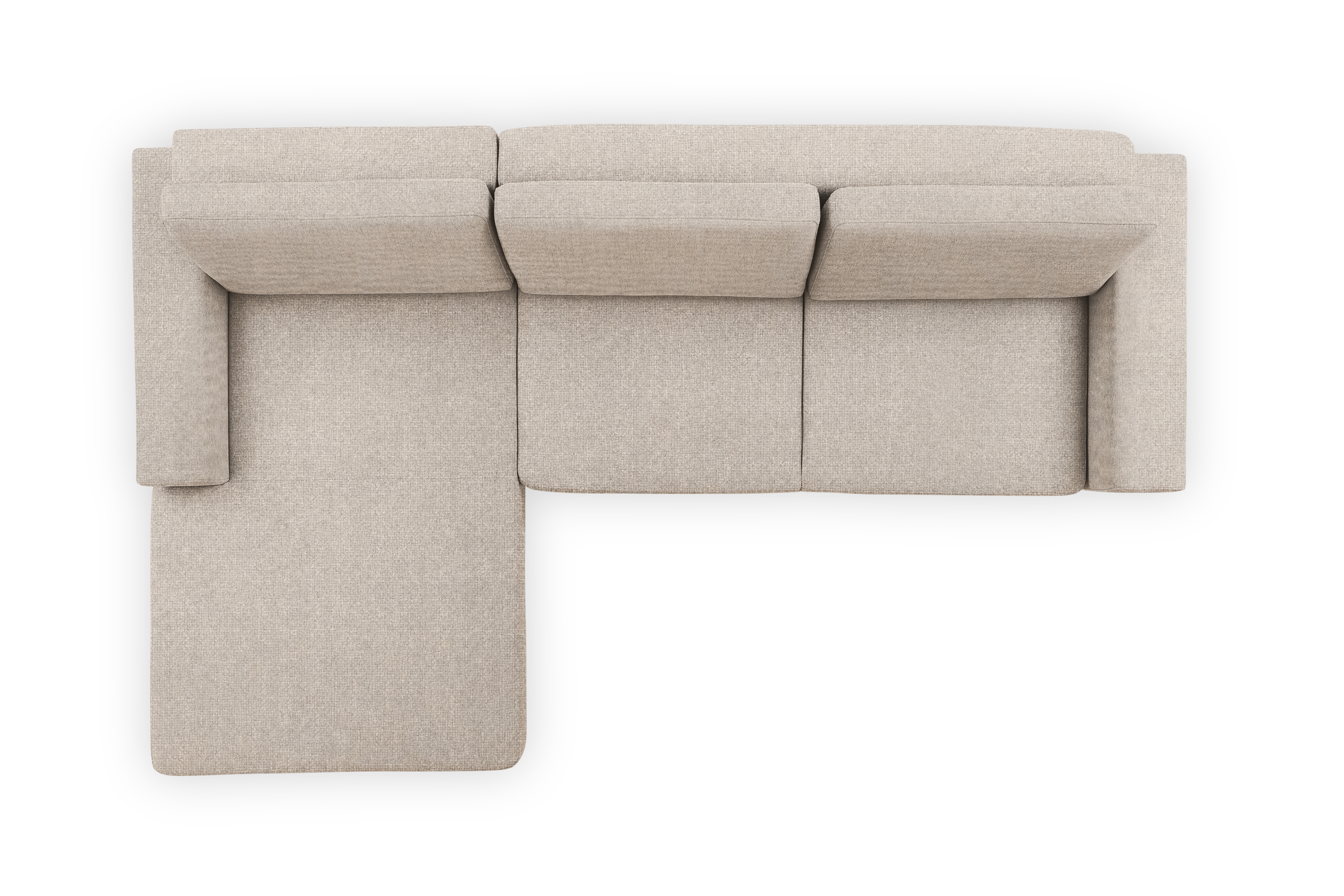 Rozkladacia rohová sedacia súprava Elentio Mini ľavá - béžová pletenina Magni 206.02 Rohová sedacia súprava Elentio mini