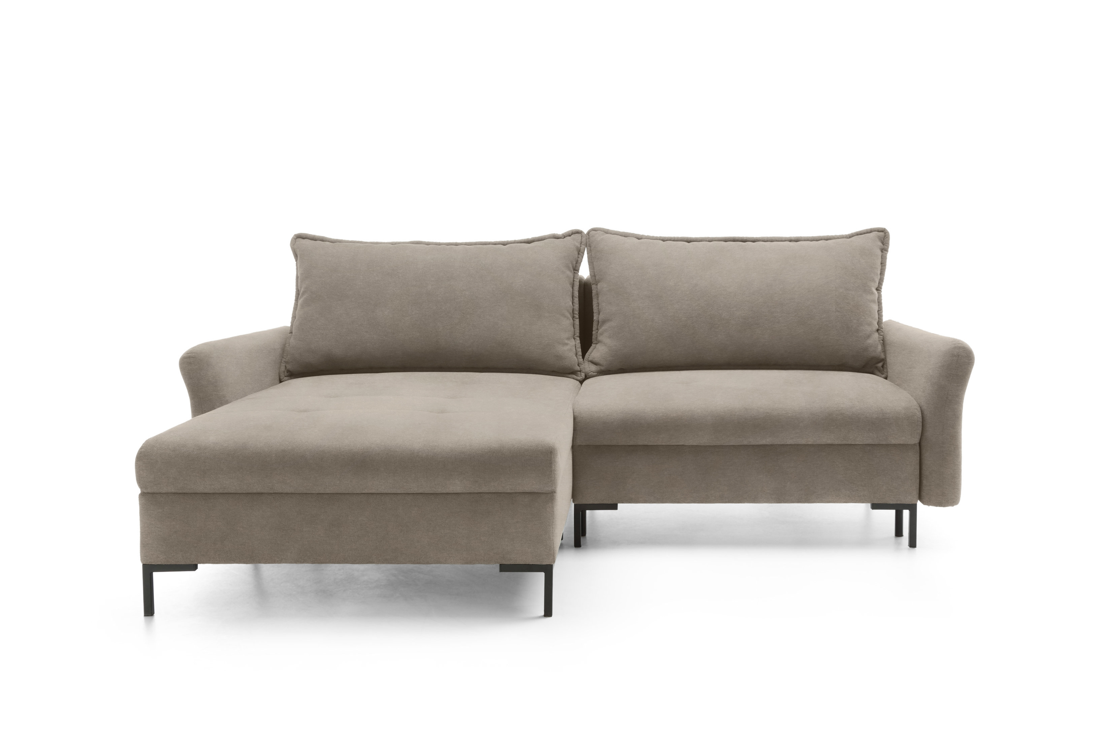 Rohová sedacia súprava Marco ľavá s funkciou spania - béžový zamat Portland Taupe Rohová sedacia súprava Ľavá strana s funkciou spania Marco - béžový / zamat / Portland Taupe