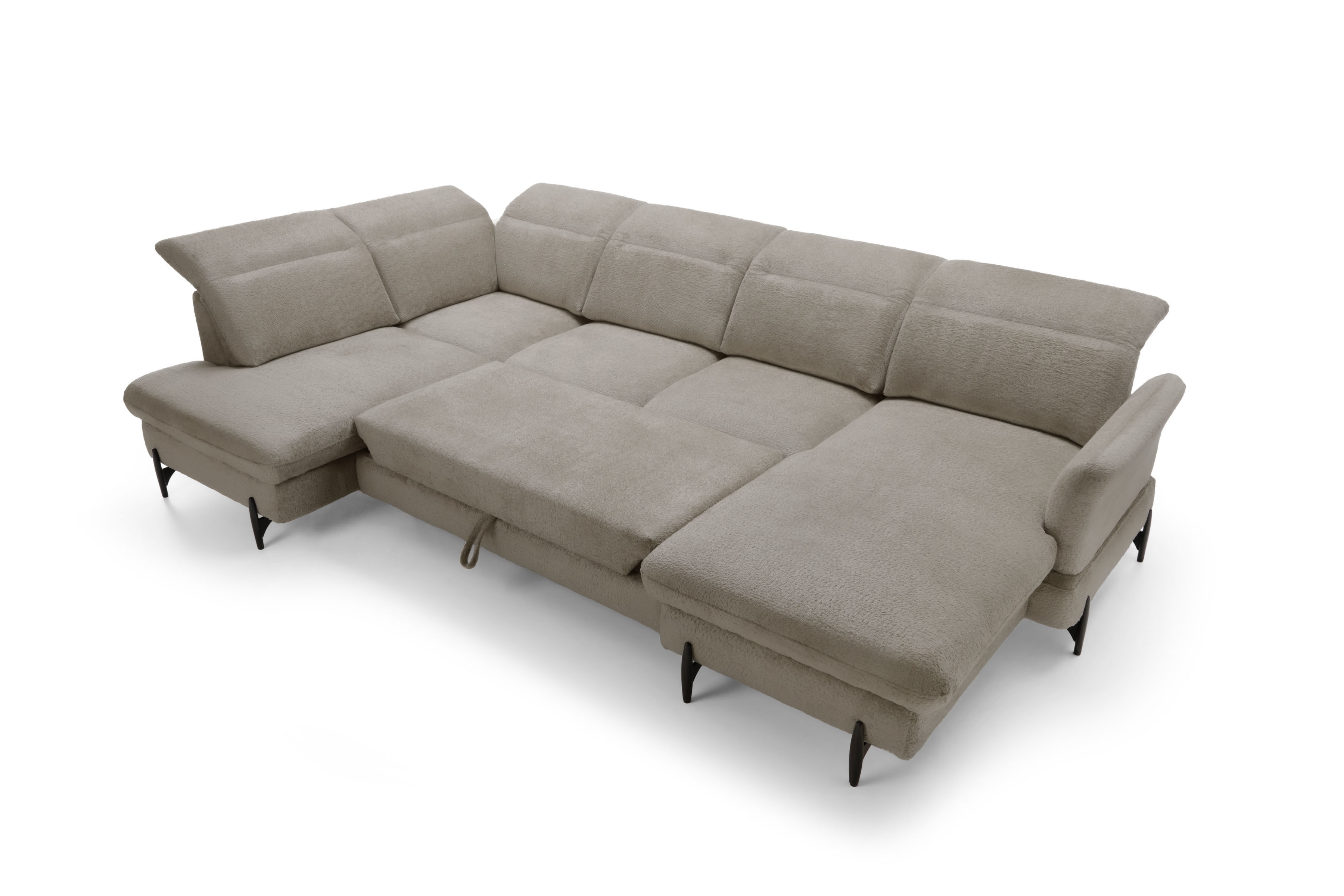 Rohová sedacia súprava ľavá rozkladacia Sienna I - Béžová / žinylka / Bellini 6 Rohová sedacia súprava Ľavá strana s funkciou spania Sienna I - Béžová / šenil / Bellini 6