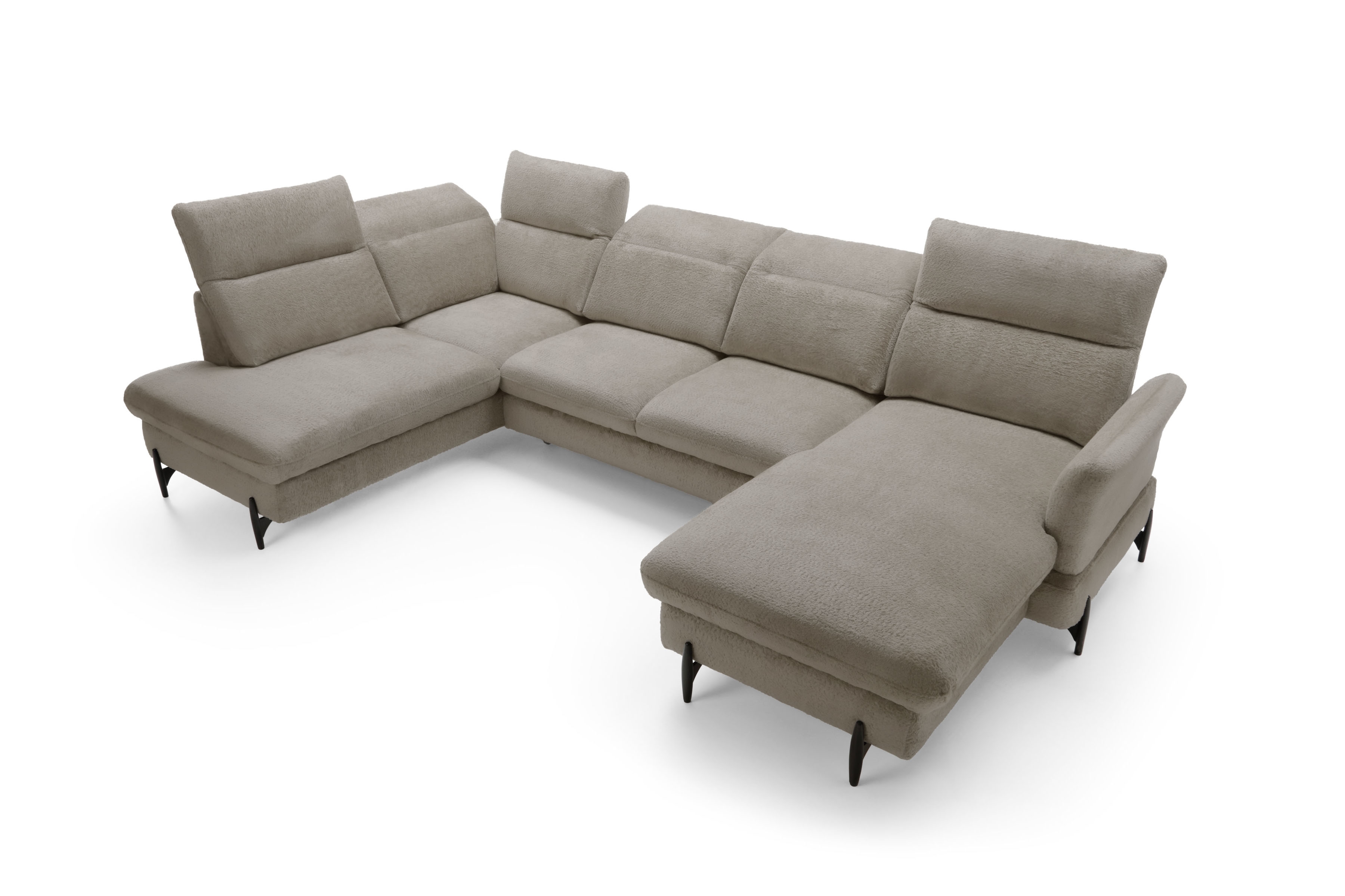 Rohová sedacia súprava ľavá rozkladacia Sienna I - Béžová / žinylka / Bellini 6 Rohová sedacia súprava Ľavá strana s funkciou spania Sienna I - Béžová / šenil / Bellini 6