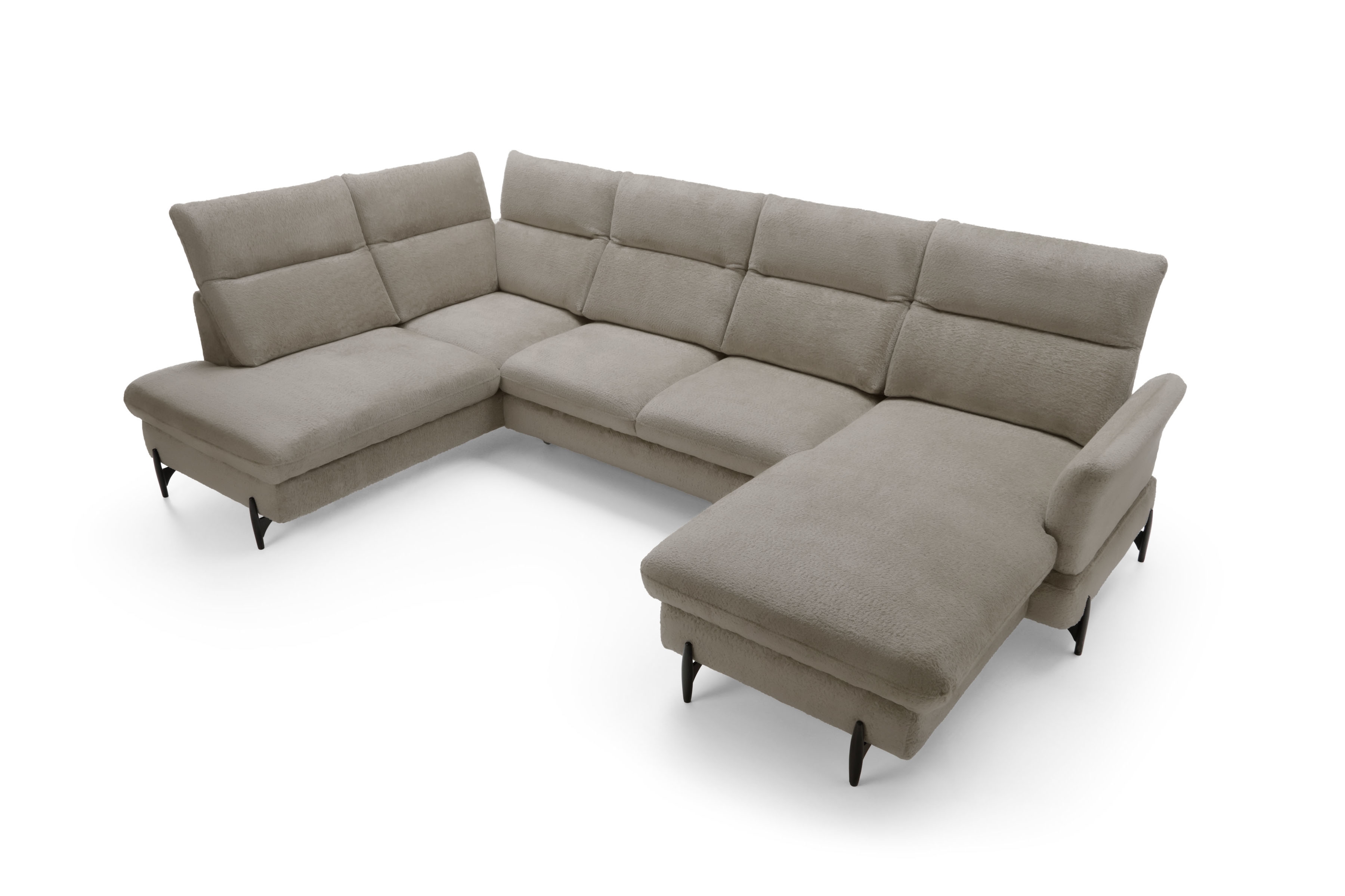 Rohová sedacia súprava ľavá rozkladacia Sienna I - Béžová / žinylka / Bellini 6 Rohová sedacia súprava Ľavá strana s funkciou spania Sienna I - Béžová / šenil / Bellini 6