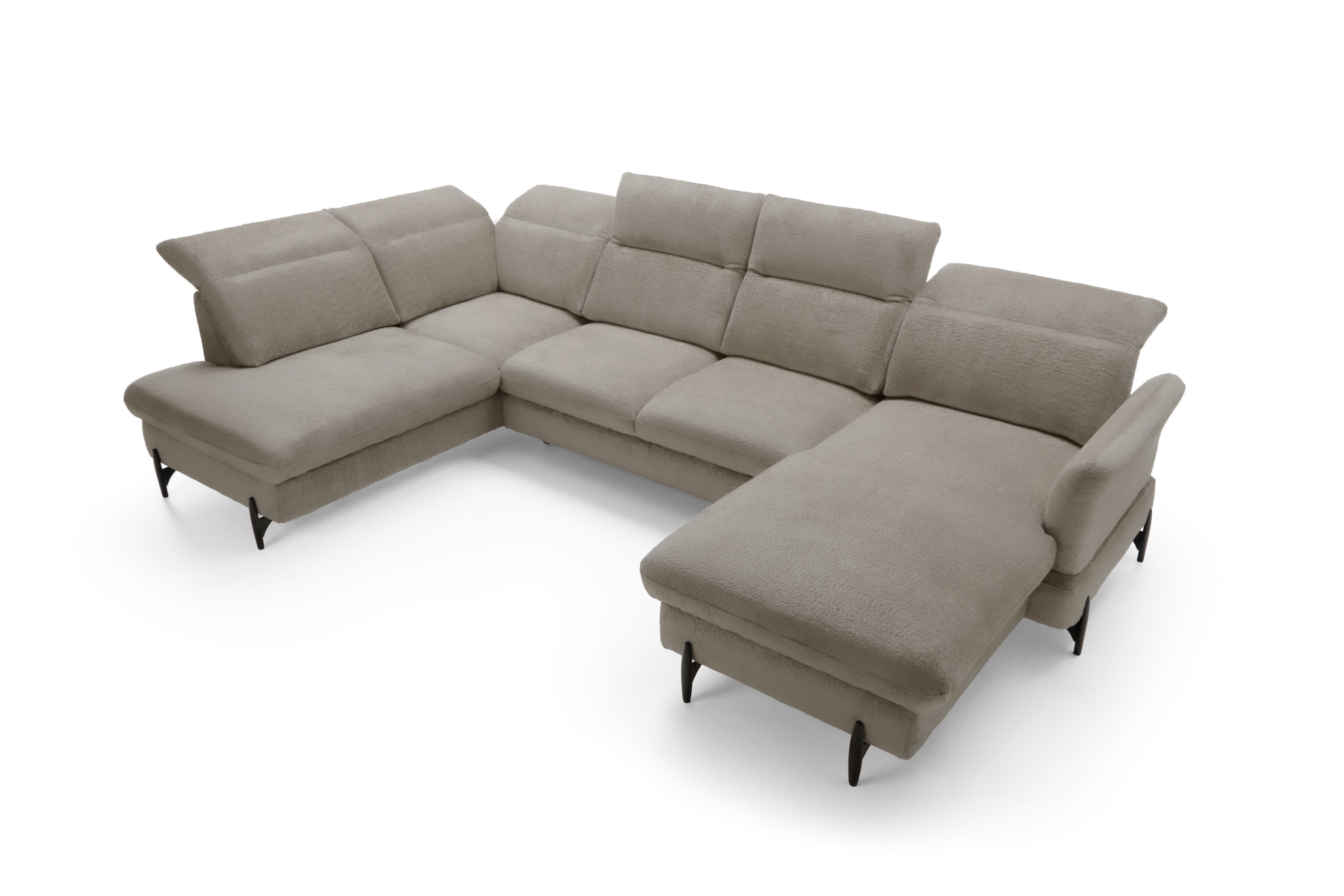 Rohová sedacia súprava ľavá rozkladacia Sienna I - Béžová / žinylka / Bellini 6 Rohová sedacia súprava Ľavá strana s funkciou spania Sienna I - Béžová / šenil / Bellini 6