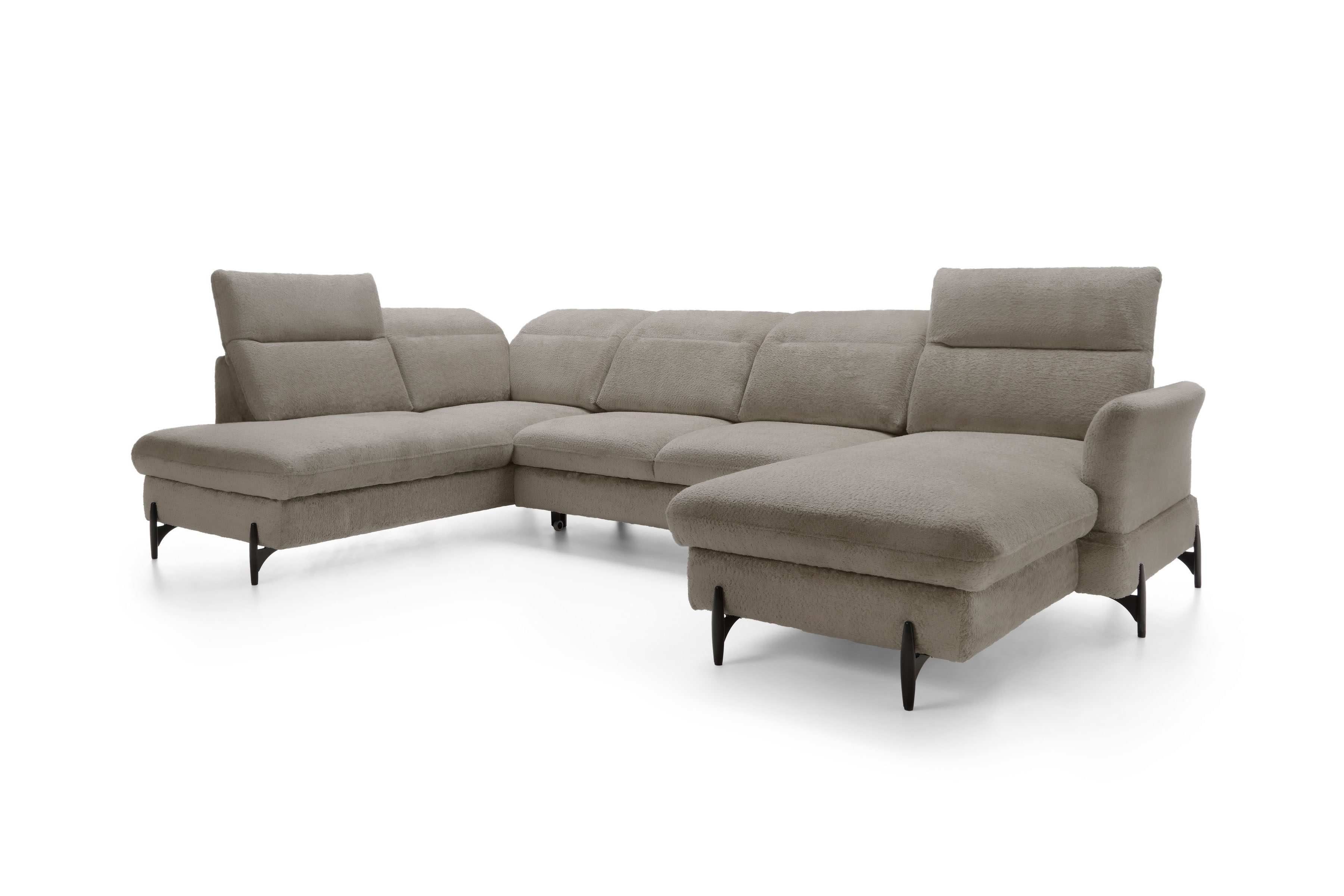 Rohová sedacia súprava ľavá rozkladacia Sienna I - Béžová / žinylka / Bellini 6 Rohová sedacia súprava Ľavá strana s funkciou spania Sienna I - Béžová / šenil / Bellini 6