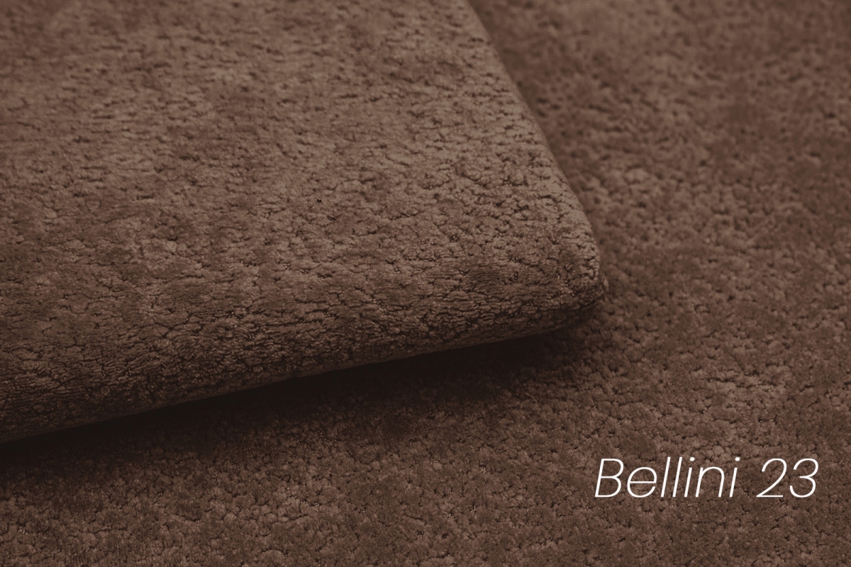 Rozkládací rohová sedací souprava Sienna I levá - hnědá / šenil Bellini 23 Rohová sedací souprava levá rozkládací Sienna I - hnědá / šenil / Bellini 23