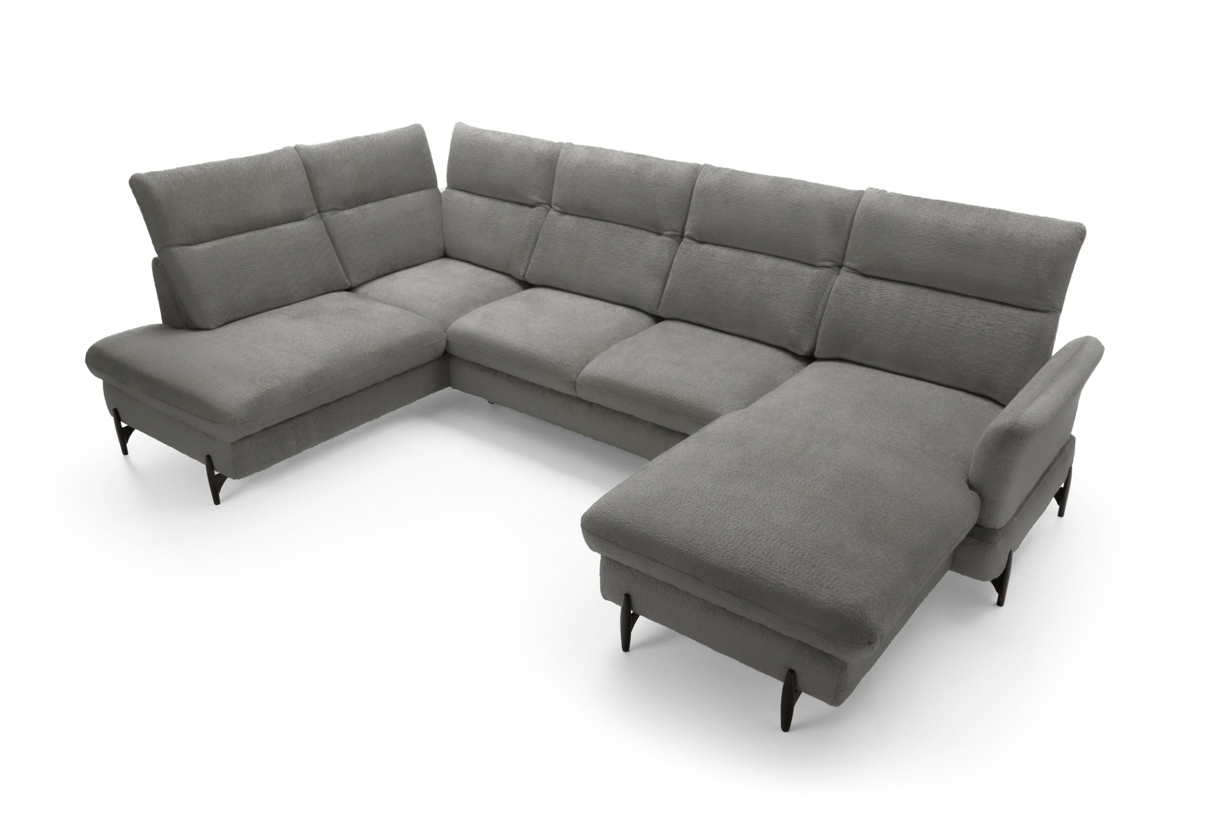 Rohová sedacia súprava ľavá rozkladacia Sienna I - grafit / žinylka / Bellini 2 Rohová sedacia súprava Ľavá strana s funkciou spania Sienna I - grafit / šenil / Bellini 2