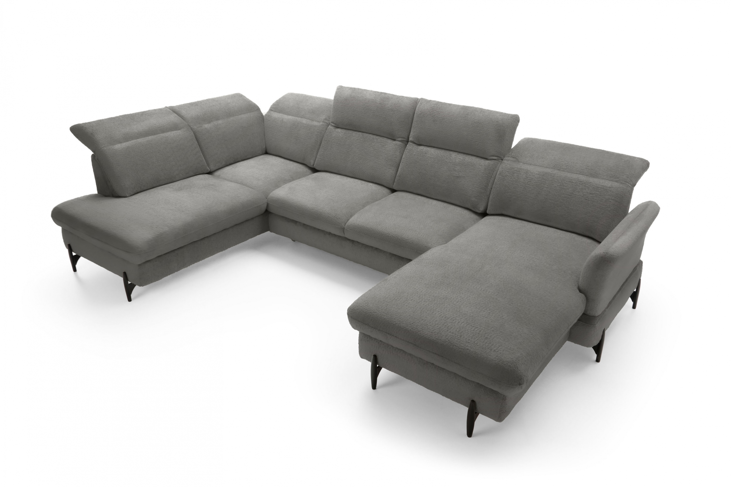 Rohová sedacia súprava ľavá rozkladacia Sienna I - grafit / žinylka / Bellini 2 Rohová sedacia súprava Ľavá strana s funkciou spania Sienna I - grafit / šenil / Bellini 2