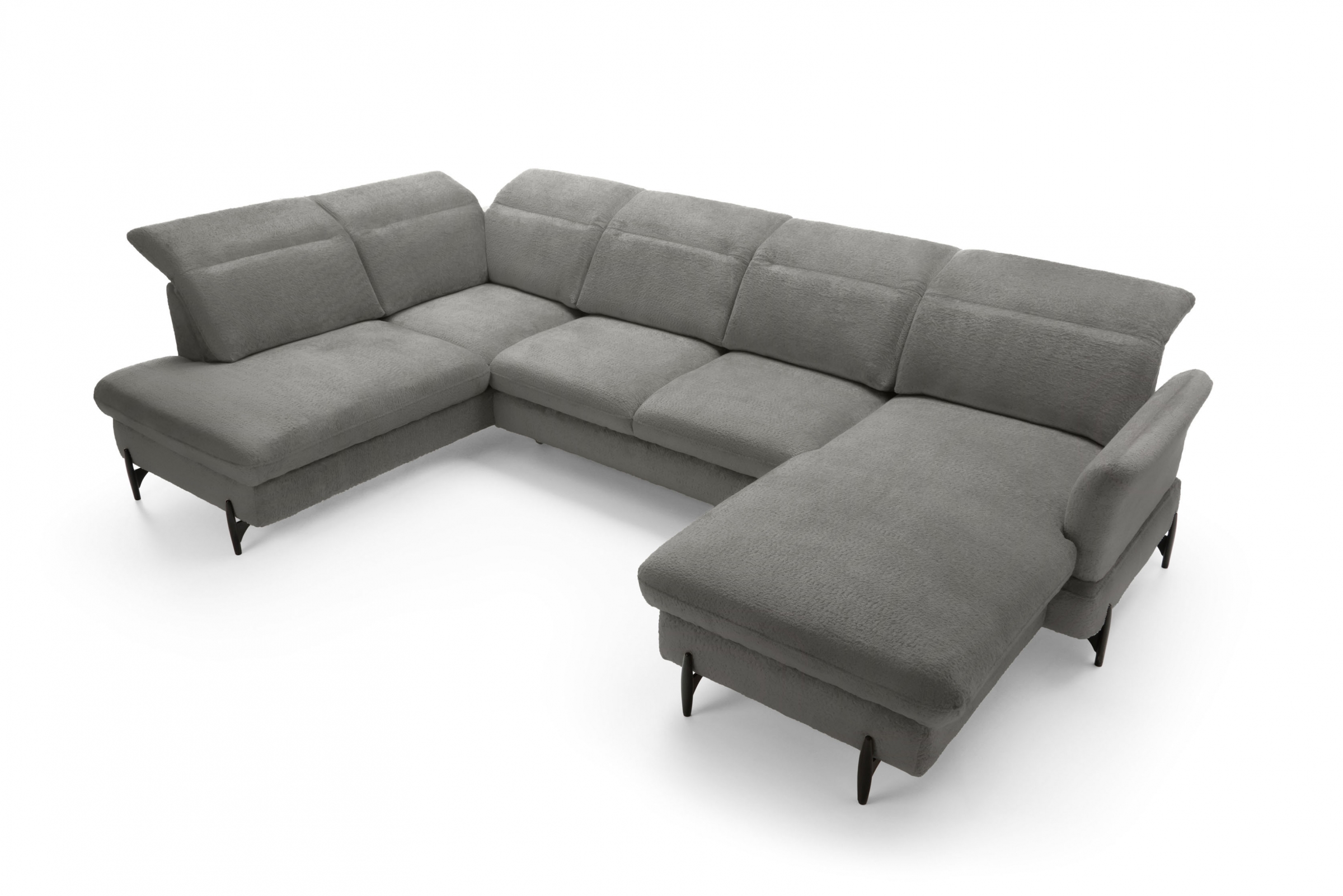 Rohová sedacia súprava ľavá rozkladacia Sienna I - grafit / žinylka / Bellini 2 Rohová sedacia súprava Ľavá strana s funkciou spania Sienna I - grafit / šenil / Bellini 2