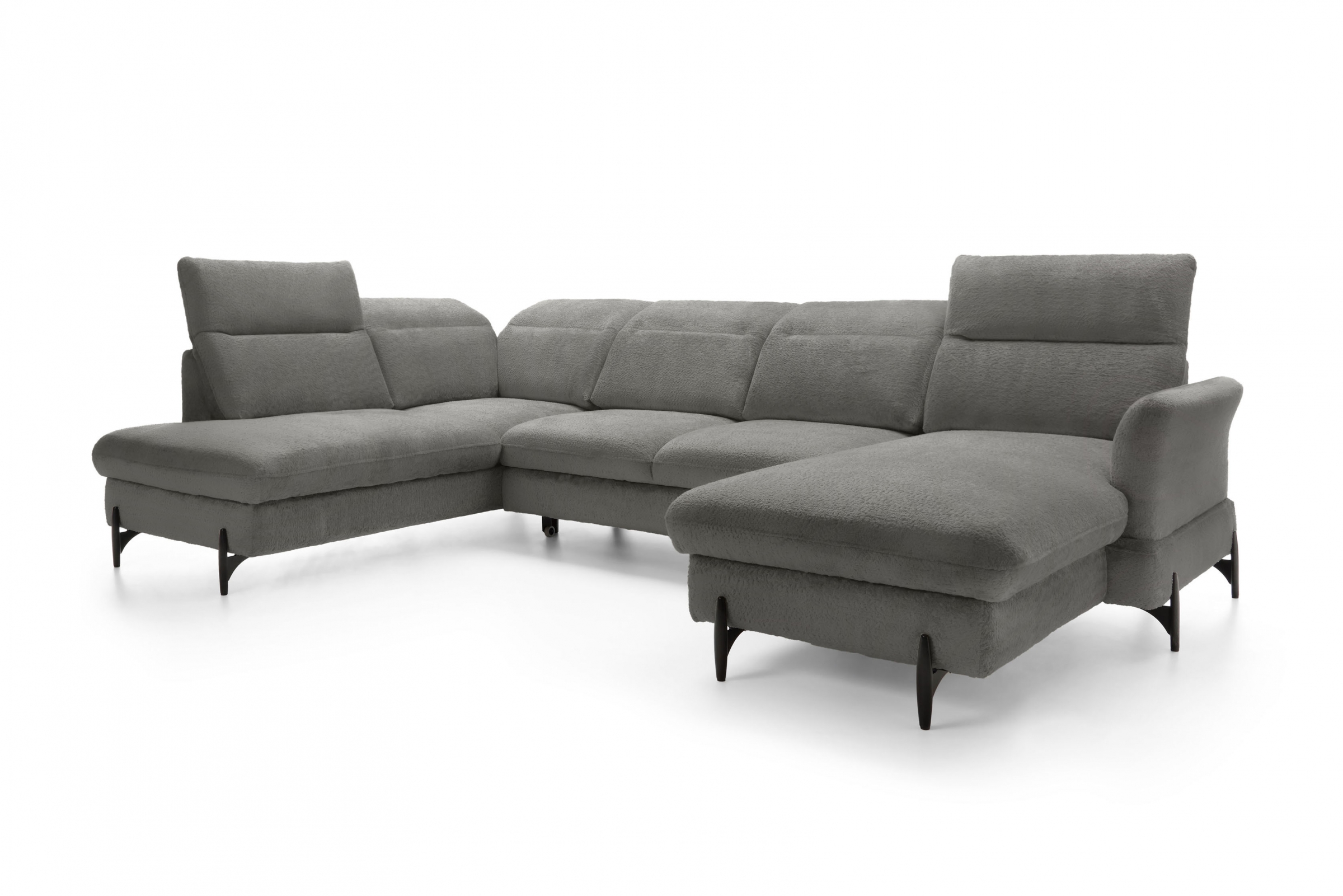 Rohová sedacia súprava ľavá rozkladacia Sienna I - grafit / žinylka / Bellini 2 Rohová sedacia súprava Ľavá strana s funkciou spania Sienna I - grafit / šenil / Bellini 2