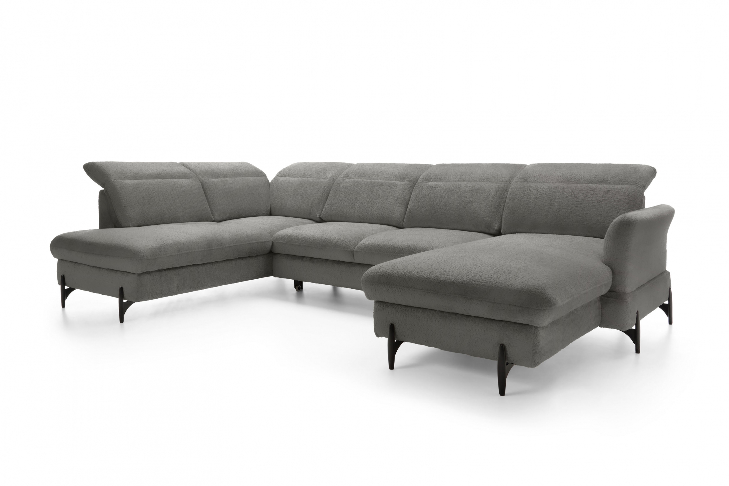 Rohová sedacia súprava ľavá rozkladacia Sienna I - grafit / žinylka / Bellini 2 Rohová sedacia súprava Ľavá strana s funkciou spania Sienna I - grafit / šenil / Bellini 2