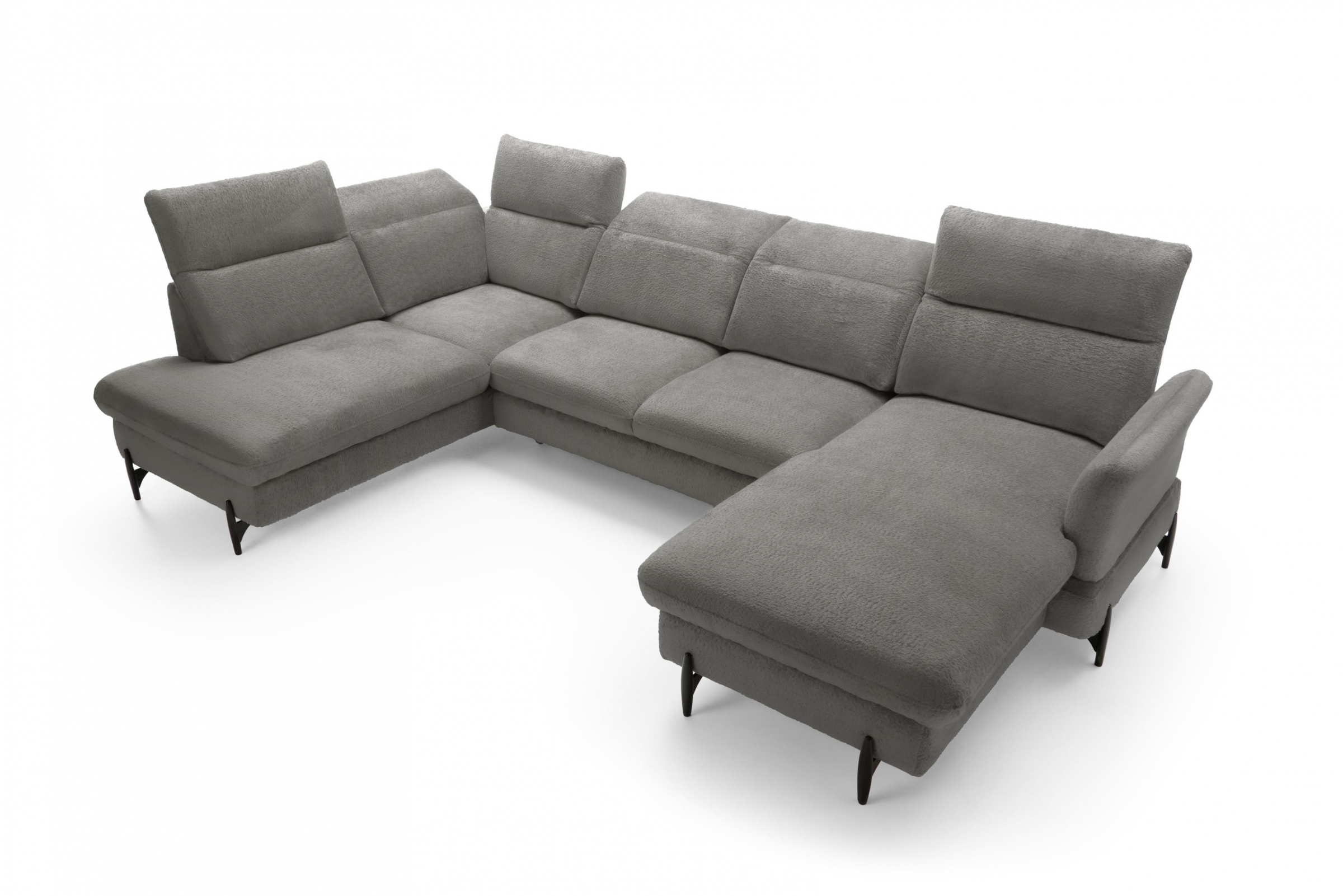 Rohová sedacia súprava ľavá rozkladacia Sienna I - grafit / žinylka / Bellini 2 Rohová sedacia súprava Ľavá strana s funkciou spania Sienna I - grafit / šenil / Bellini 2