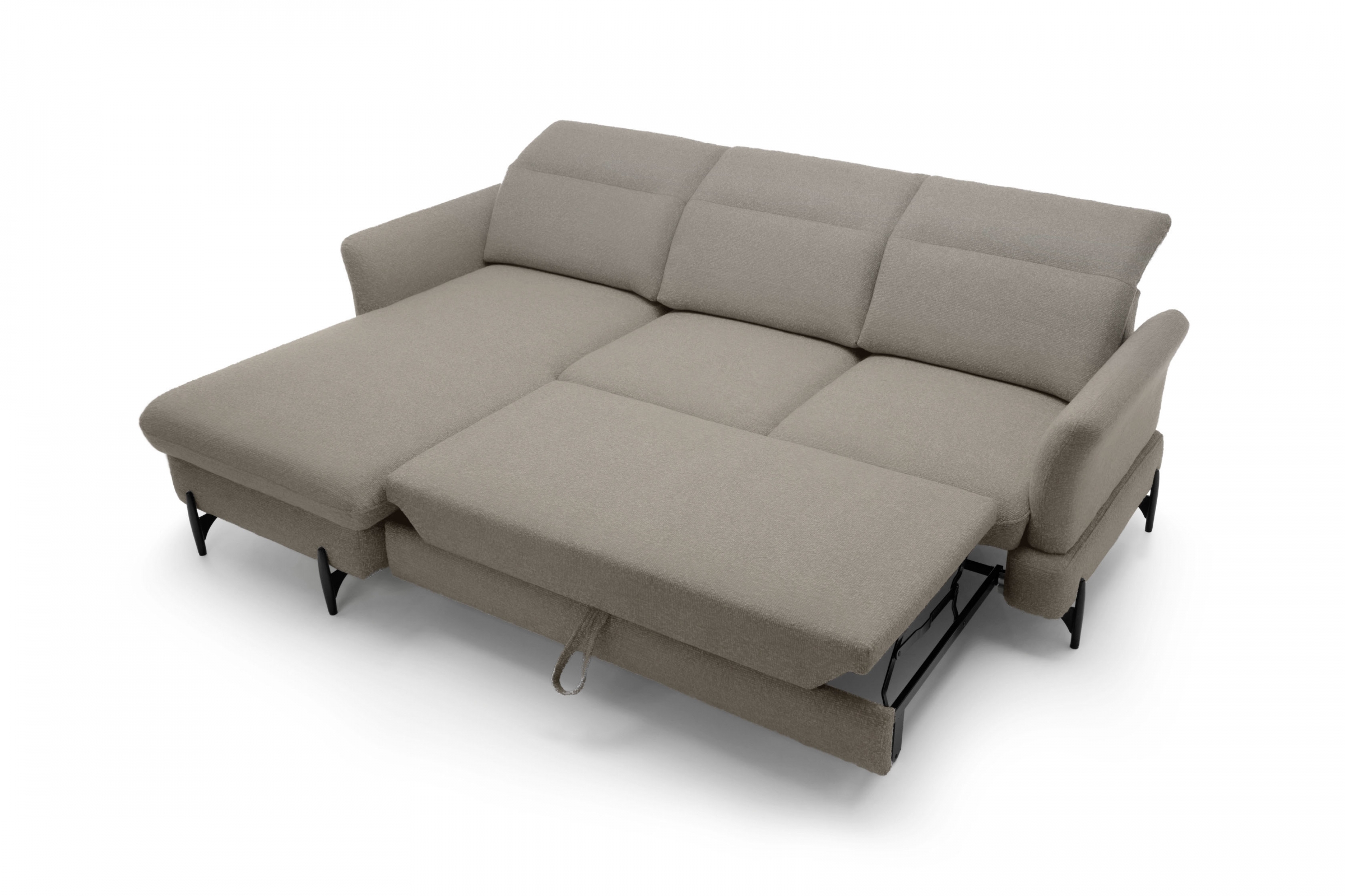 Rozkládací rohová sedací souprava Sienna III levá - béžová / šenil Bellini 6 Rohová sedací souprava levá rozkládací Sienna III - béžová / šenil / Bellini 6