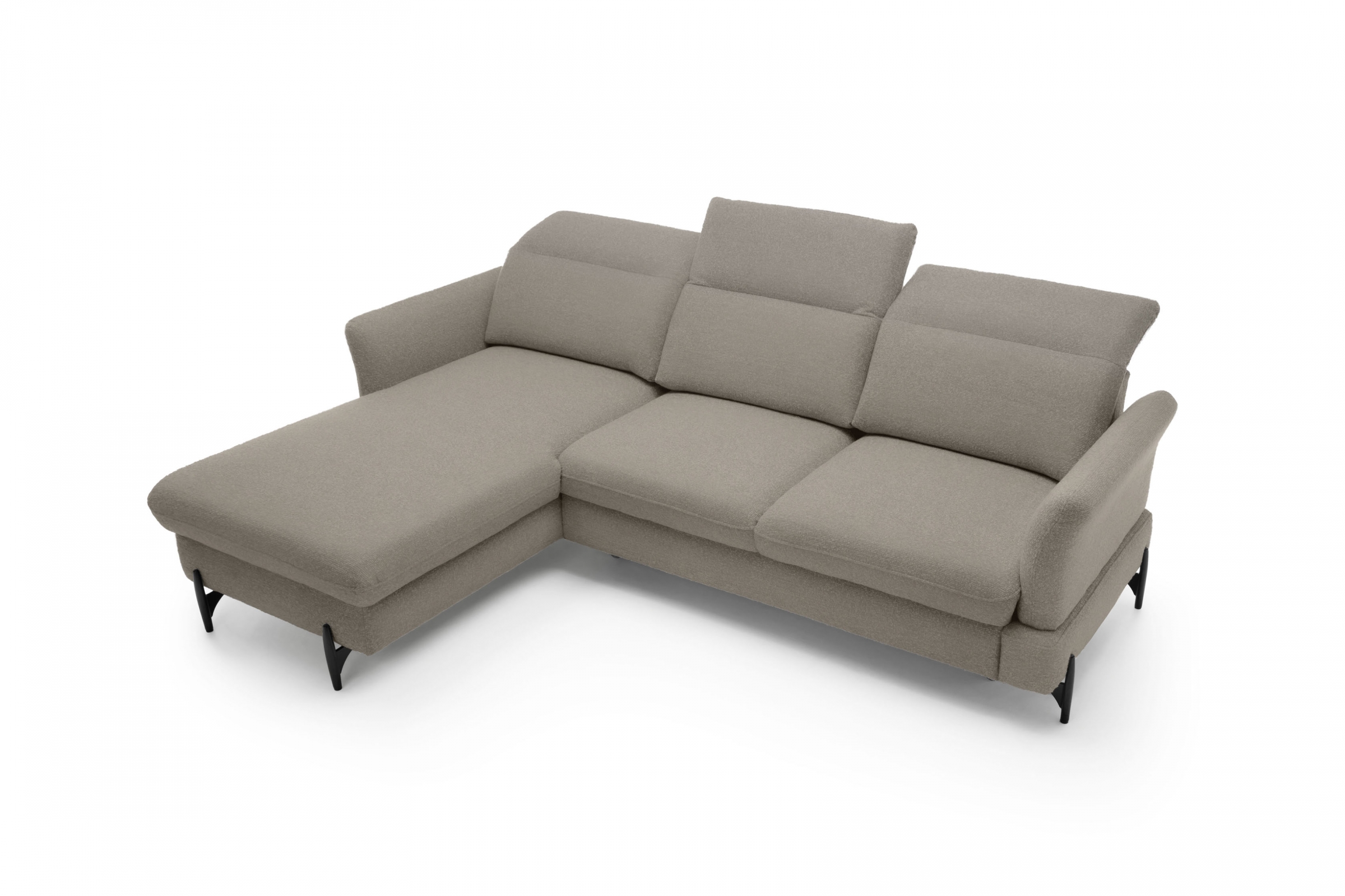 Rozkládací rohová sedací souprava Sienna III levá - béžová / šenil Bellini 6 Rohová sedací souprava levá rozkládací Sienna III - béžová / šenil / Bellini 6