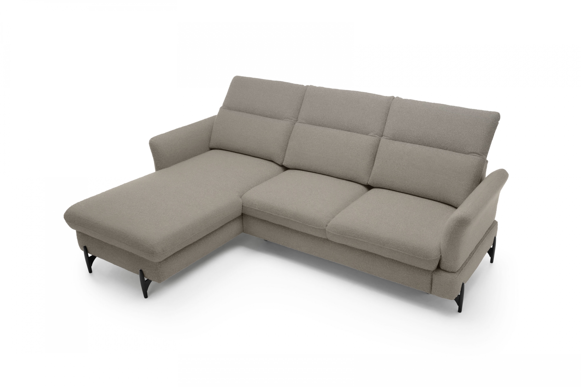 Rozkládací rohová sedací souprava Sienna III levá - béžová / šenil Bellini 6 Rohová sedací souprava levá rozkládací Sienna III - béžová / šenil / Bellini 6