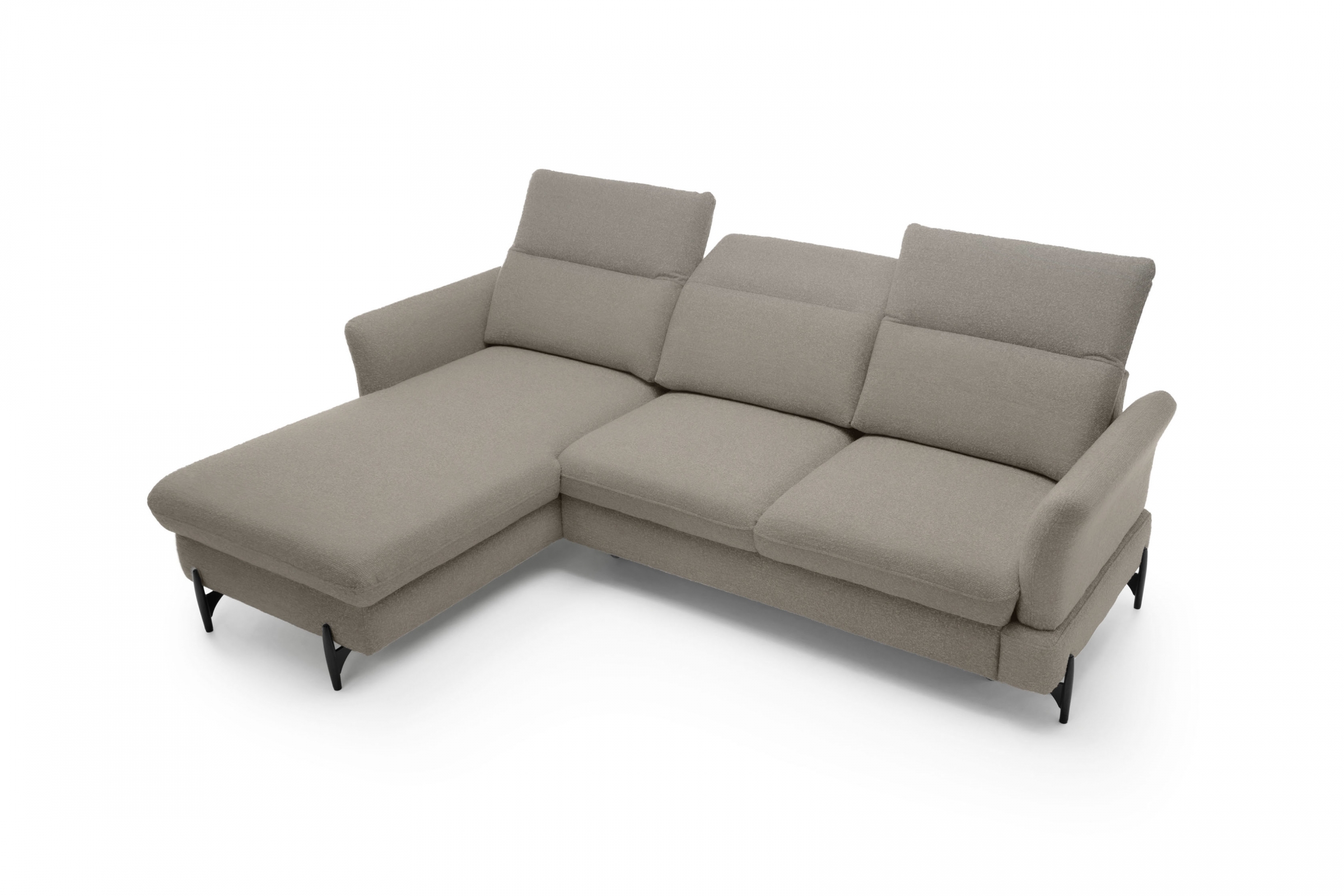 Rozkládací rohová sedací souprava Sienna III levá - béžová / šenil Bellini 6 Rohová sedací souprava levá rozkládací Sienna III - béžová / šenil / Bellini 6