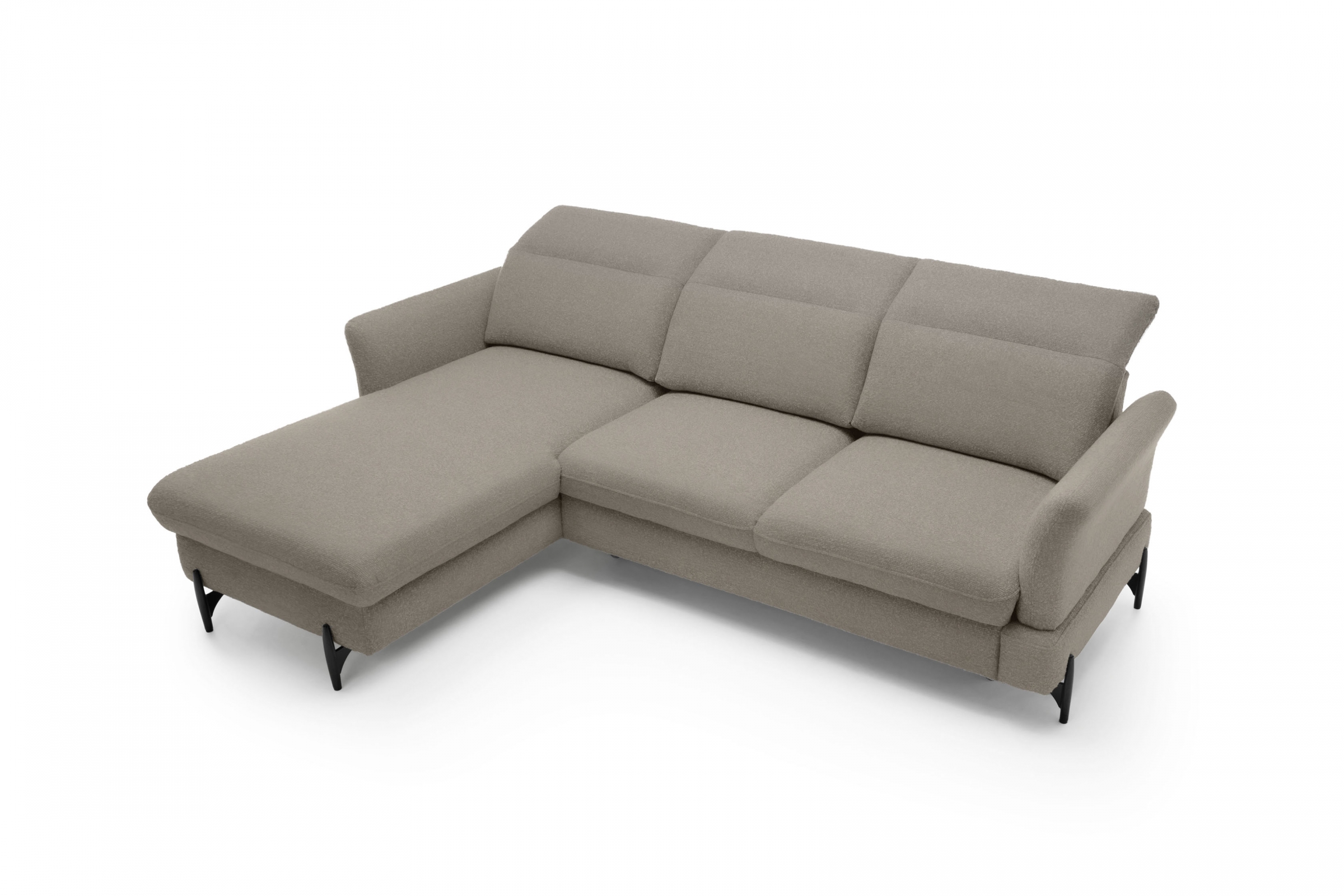 Rozkládací rohová sedací souprava Sienna III levá - béžová / šenil Bellini 6 Rohová sedací souprava levá rozkládací Sienna III - béžová / šenil / Bellini 6