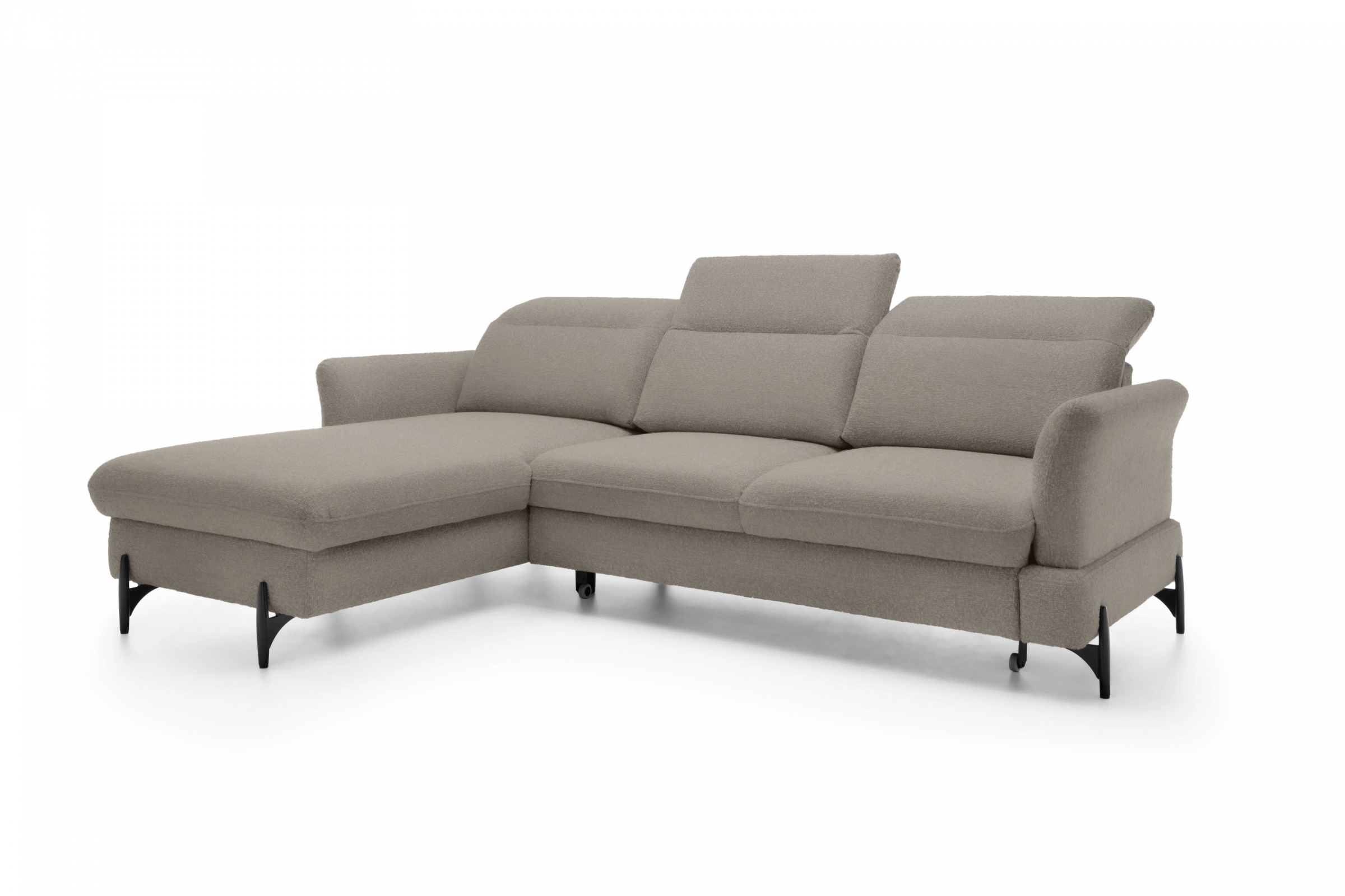 Rozkládací rohová sedací souprava Sienna III levá - béžová / šenil Bellini 6 Rohová sedací souprava levá rozkládací Sienna III - béžová / šenil / Bellini 6