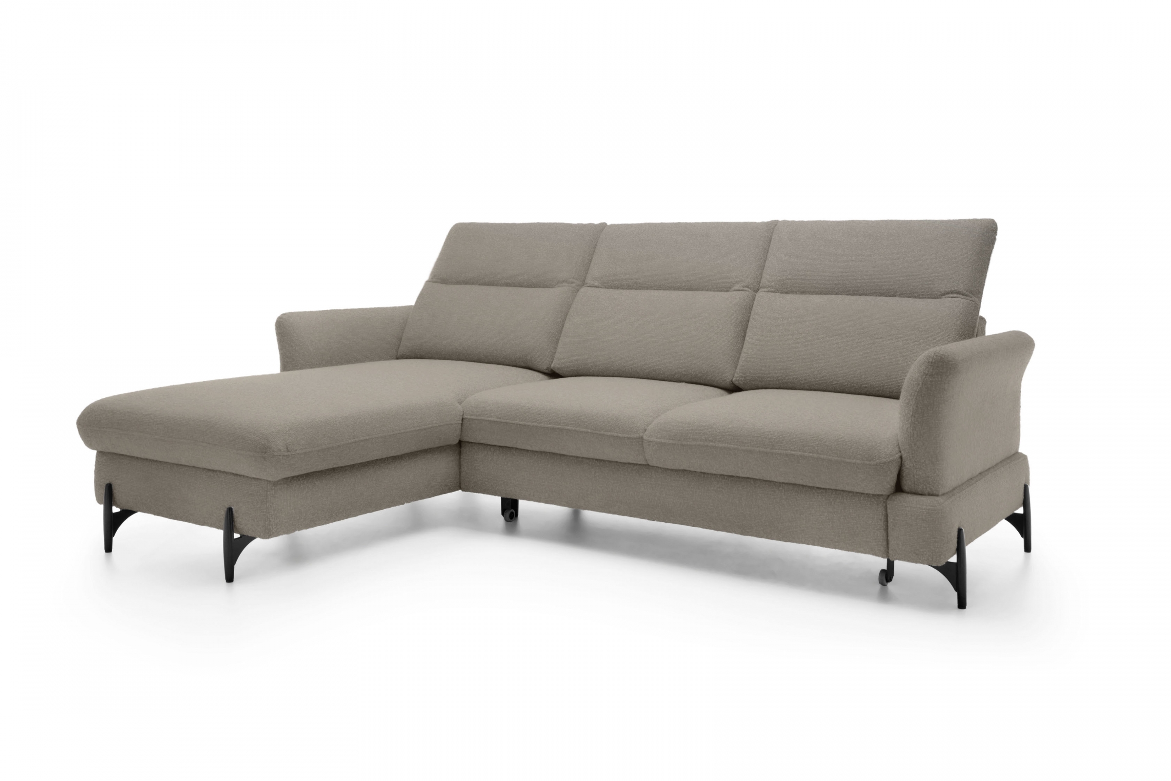 Rozkládací rohová sedací souprava Sienna III levá - béžová / šenil Bellini 6 Rohová sedací souprava levá rozkládací Sienna III - béžová / šenil / Bellini 6