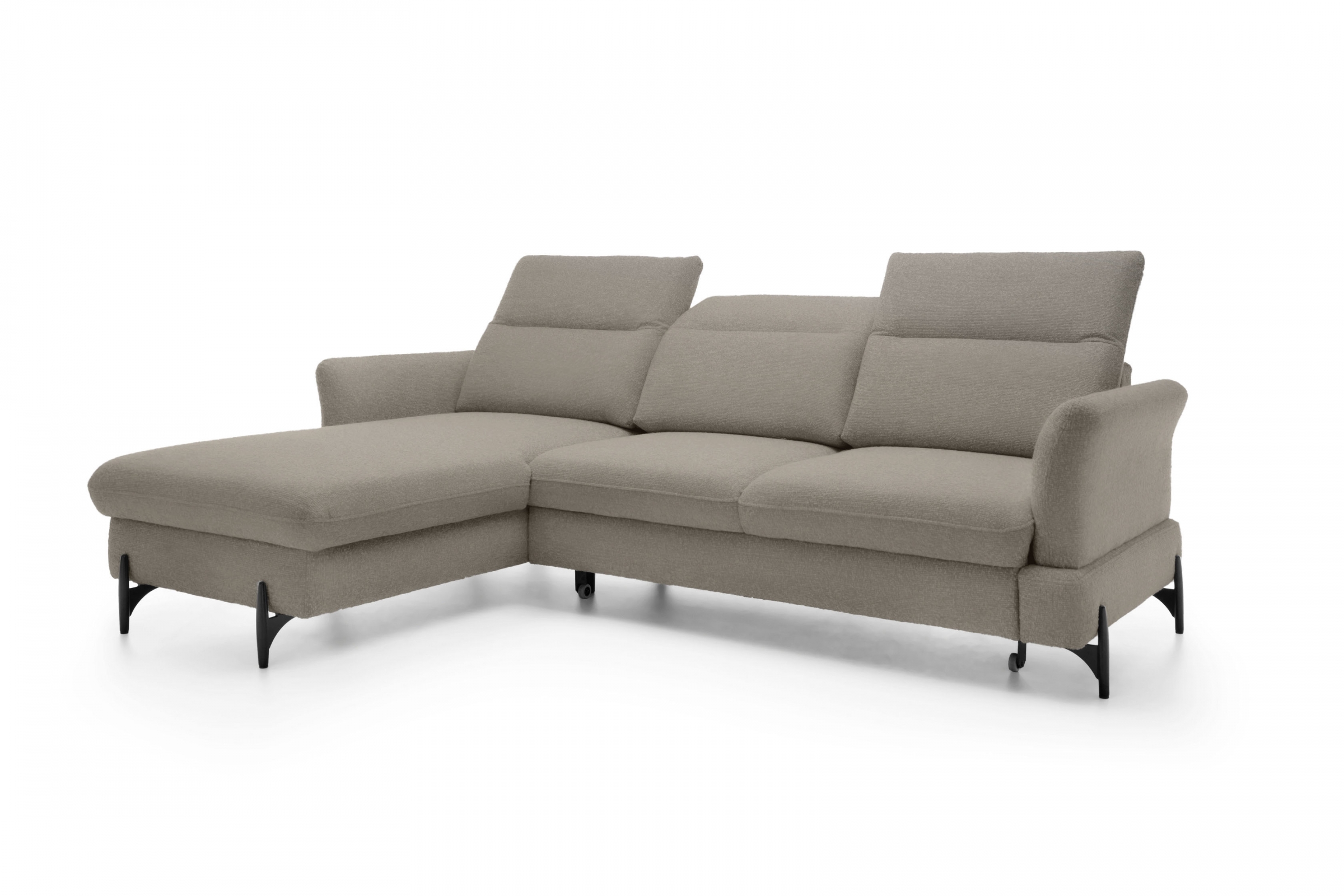 Rozkládací rohová sedací souprava Sienna III levá - béžová / šenil Bellini 6 Rohová sedací souprava levá rozkládací Sienna III - béžová / šenil / Bellini 6