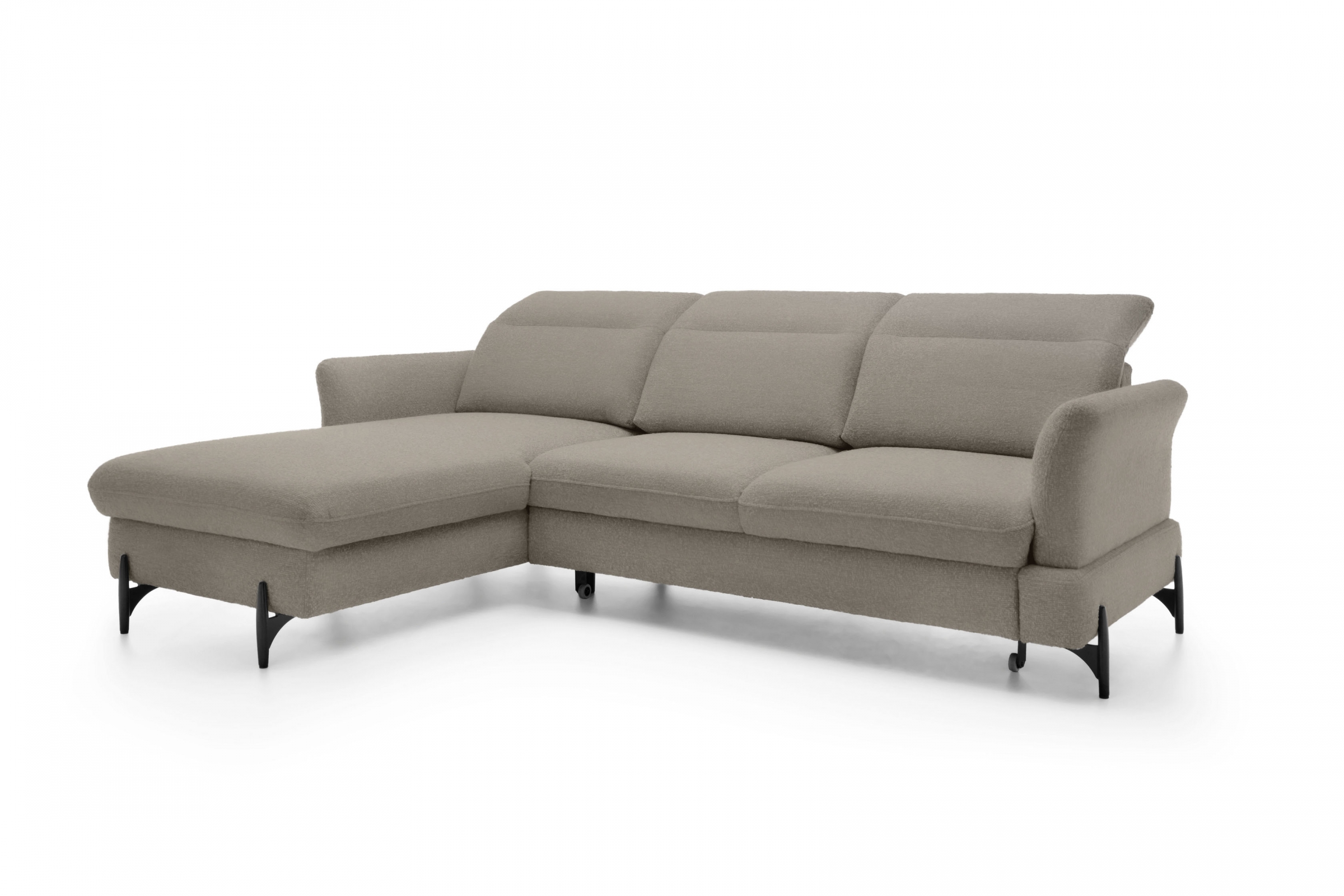 Rozkládací rohová sedací souprava Sienna III levá - béžová / šenil Bellini 6 Rohová sedací souprava levá rozkládací Sienna III - béžová / šenil / Bellini 6