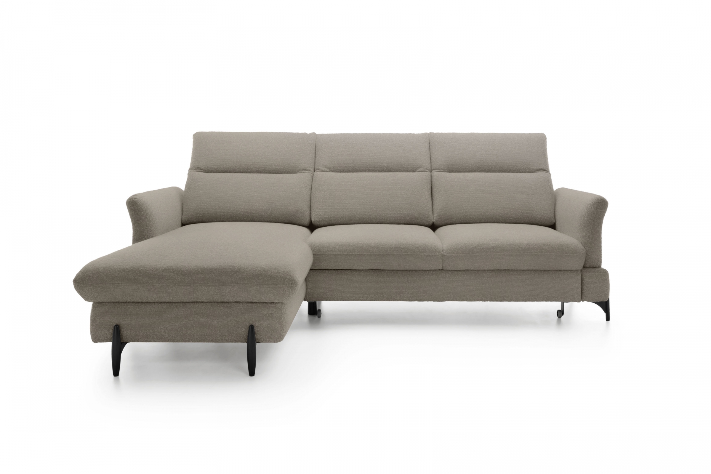 Rozkládací rohová sedací souprava Sienna III levá - béžová / šenil Bellini 6 Rohová sedací souprava levá rozkládací Sienna III - béžová / šenil / Bellini 6