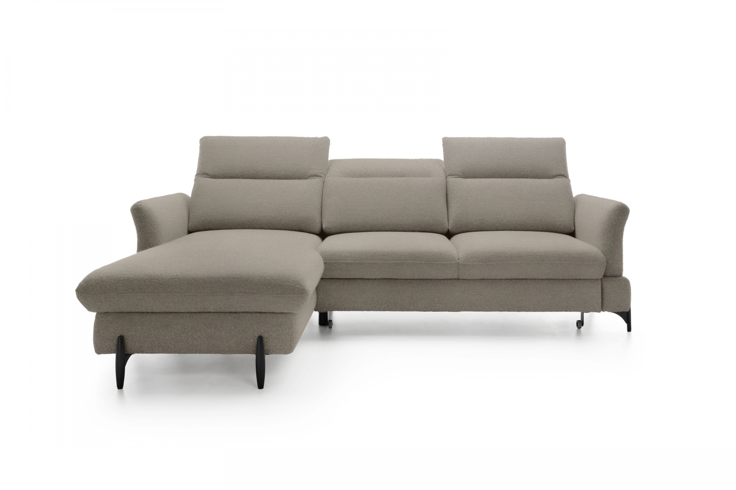 Rozkládací rohová sedací souprava Sienna III levá - béžová / šenil Bellini 6 Rohová sedací souprava levá rozkládací Sienna III - béžová / šenil / Bellini 6