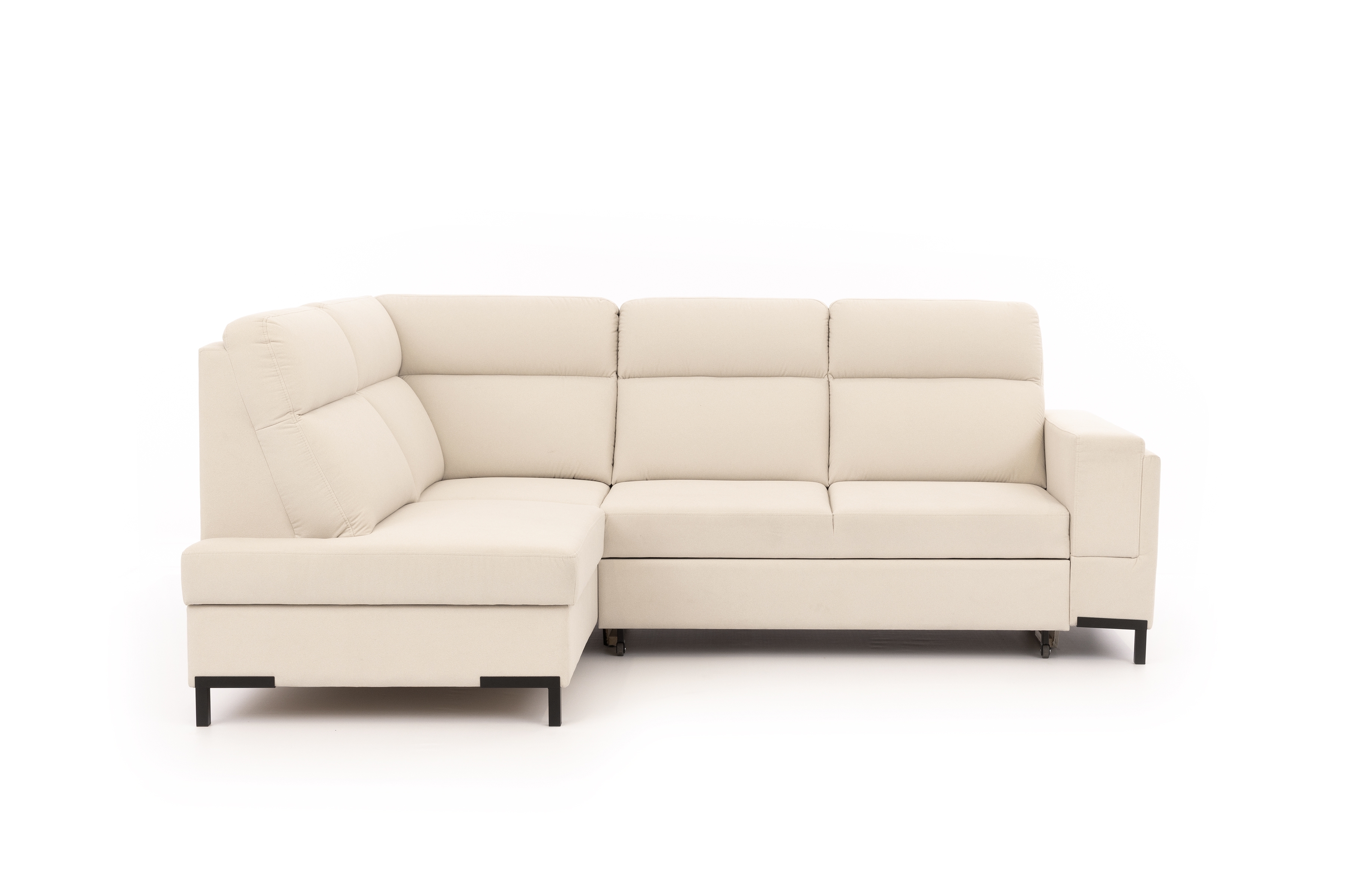 Rohová pohovka Loario L levá se širokými proříznutými boky Rohová sedací souprava Loario L levá z szerokim, wcietym bokiem