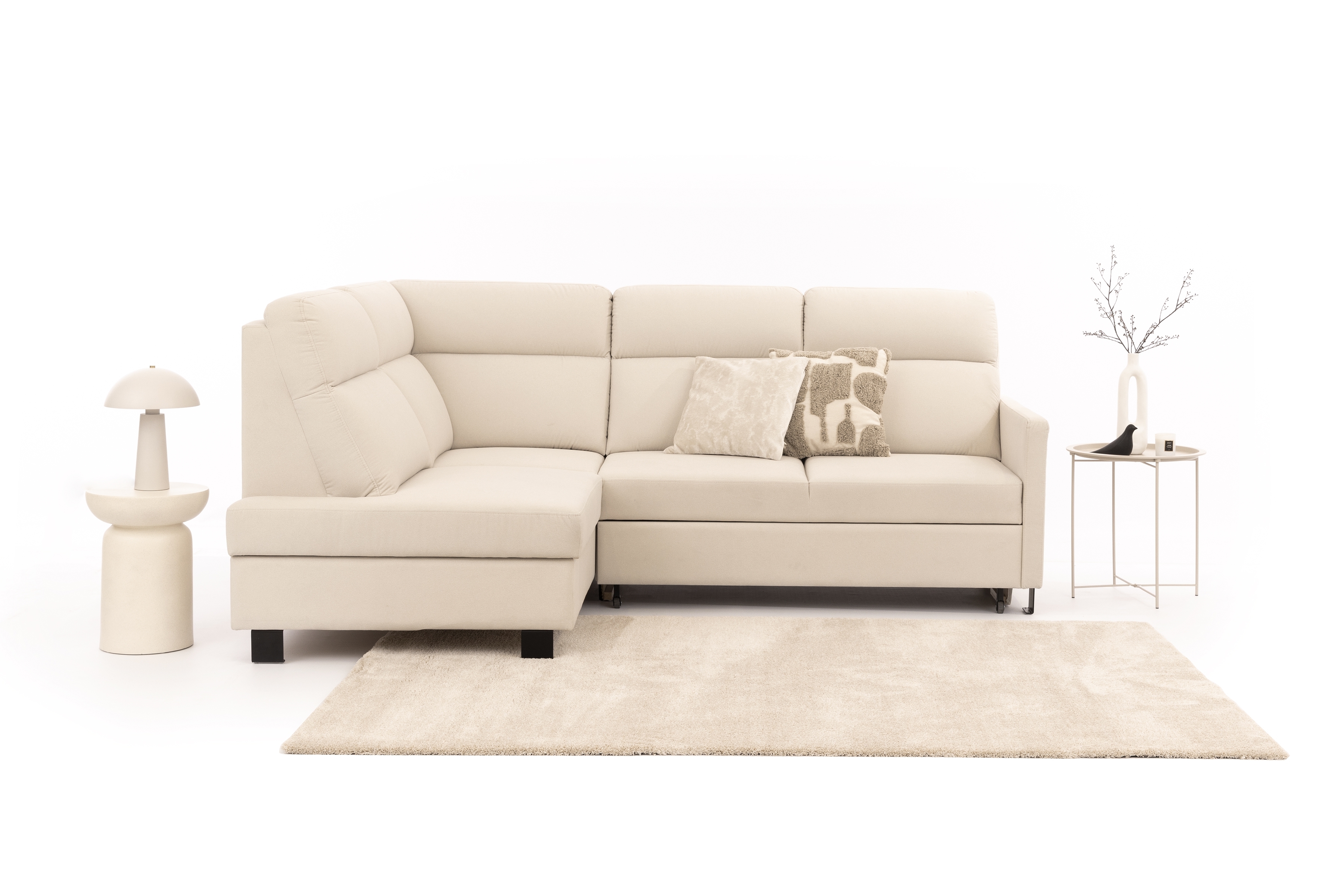 Rohová pohovka Loario L levá s úzkými boky Rohová sedací souprava Loario L levá z waskim bokiem