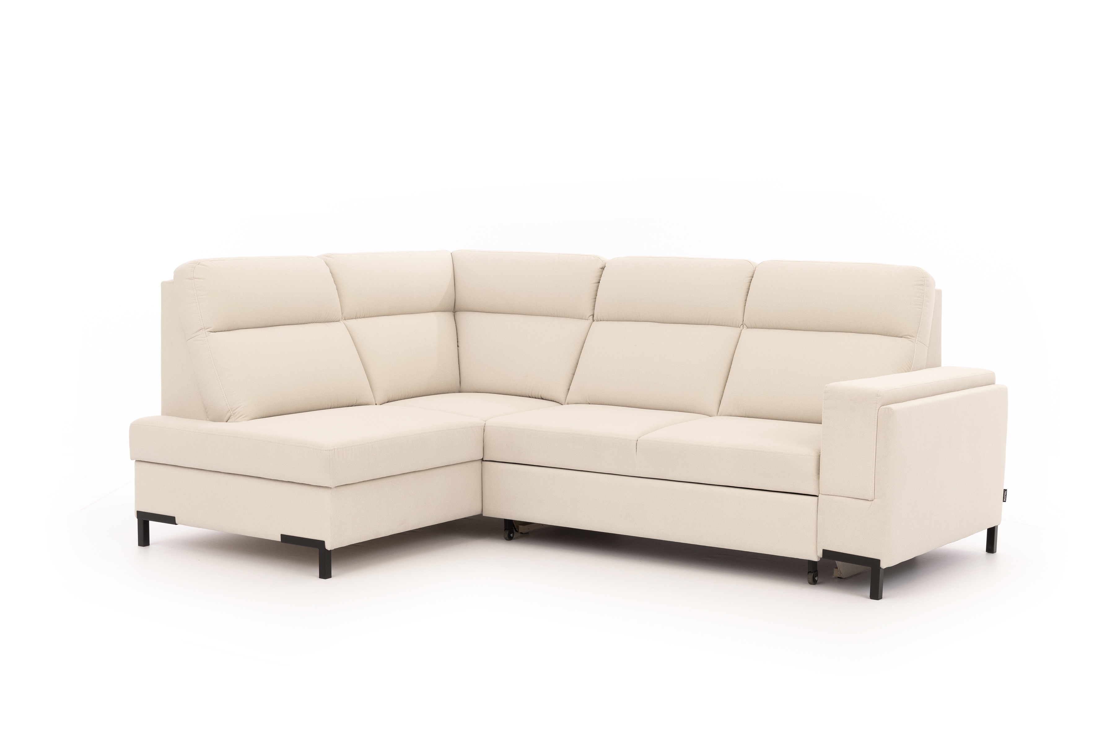 Rohová pohovka Loario L levá se širokými proříznutými boky Rohová sedací souprava Loario L levá z szerokim, wcietym bokiem