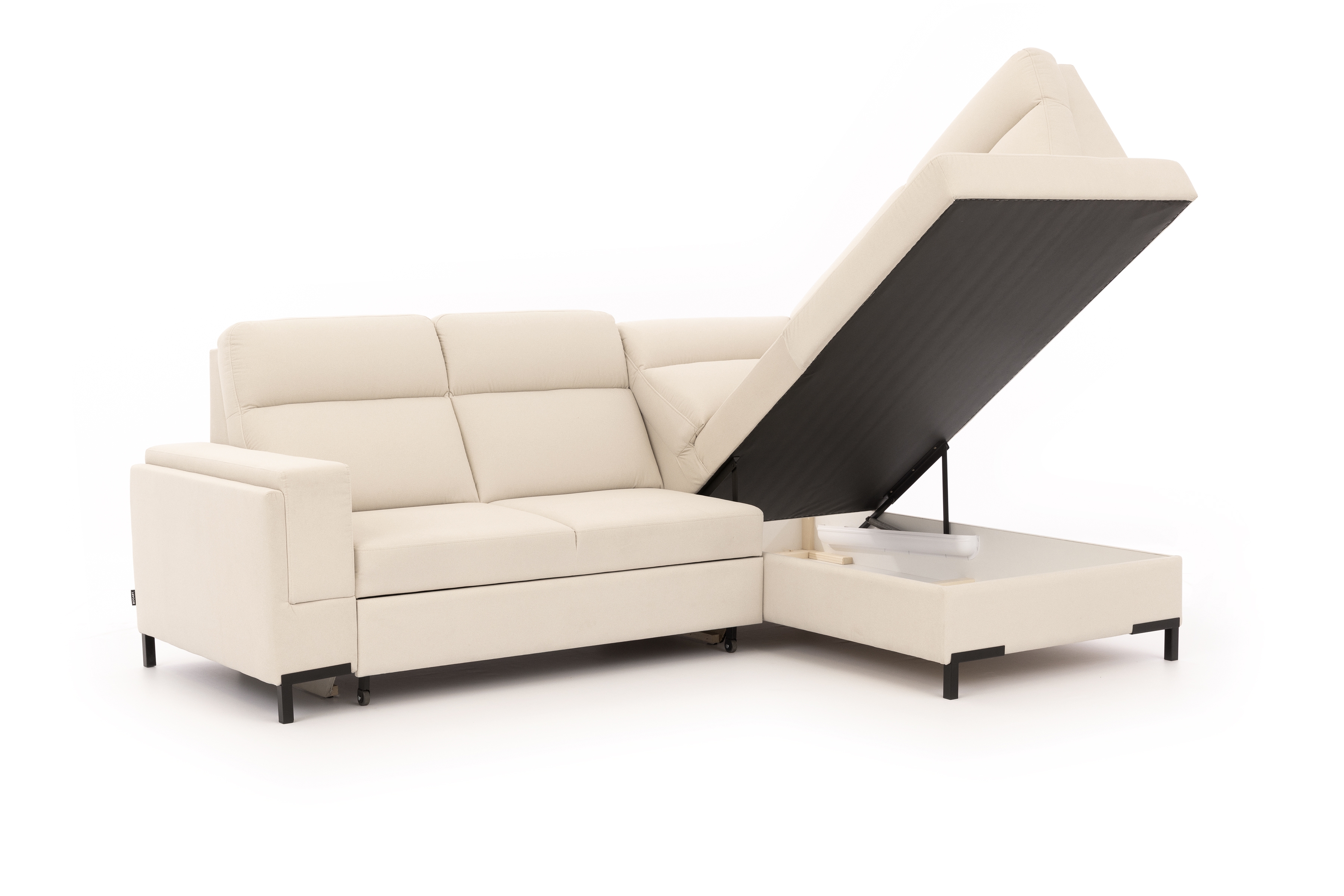 Rohová sedacia súprava Loario L pravá so širokým, vyrezaným bokom Rohová sedacia súprava Loario L pravá strana z szerokim, wcietym bokiem