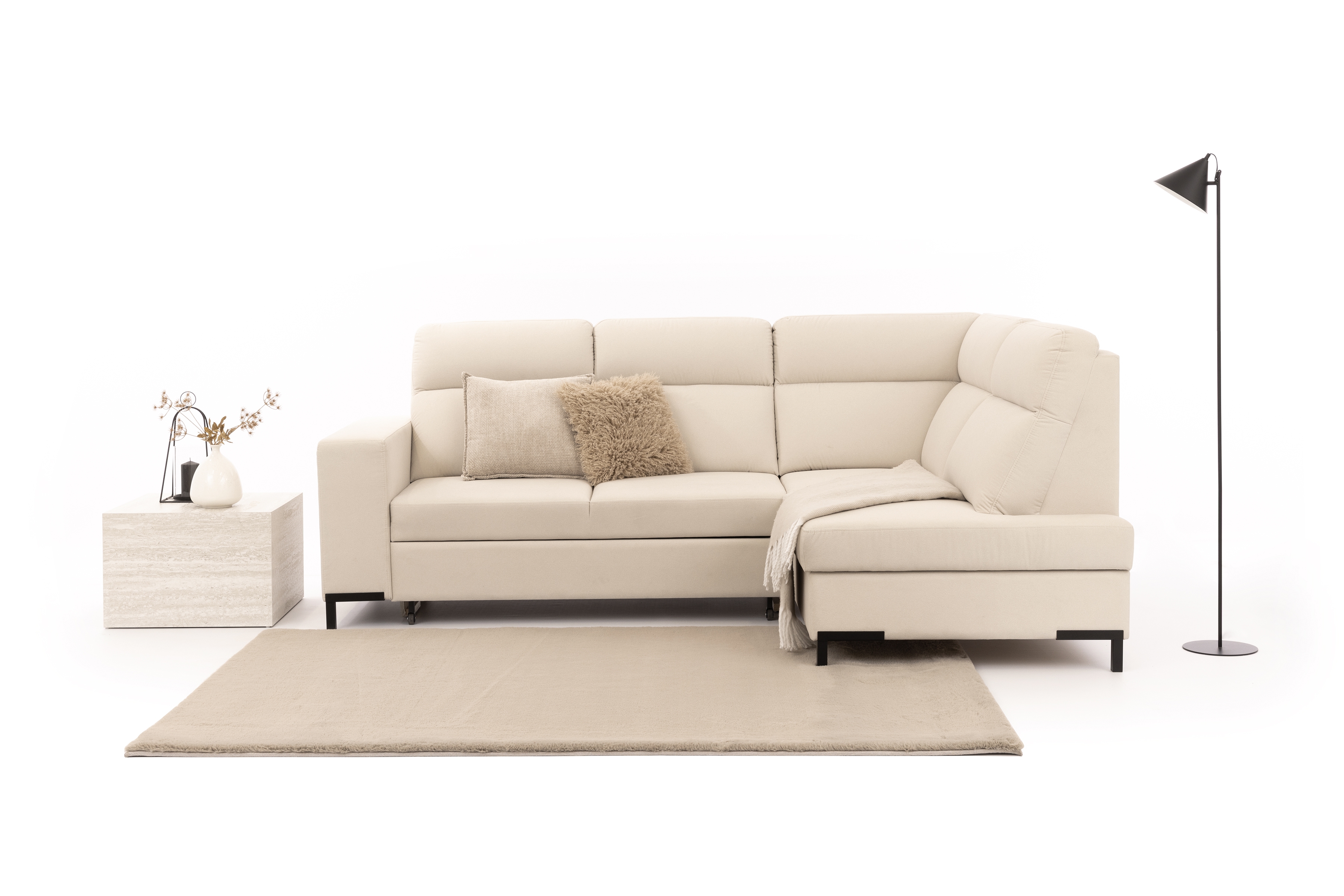 Rohová sedacia súprava Loario L pravá so širokým bokom Rohová sedacia súprava Loario L pravá strana z szerokim bokiem