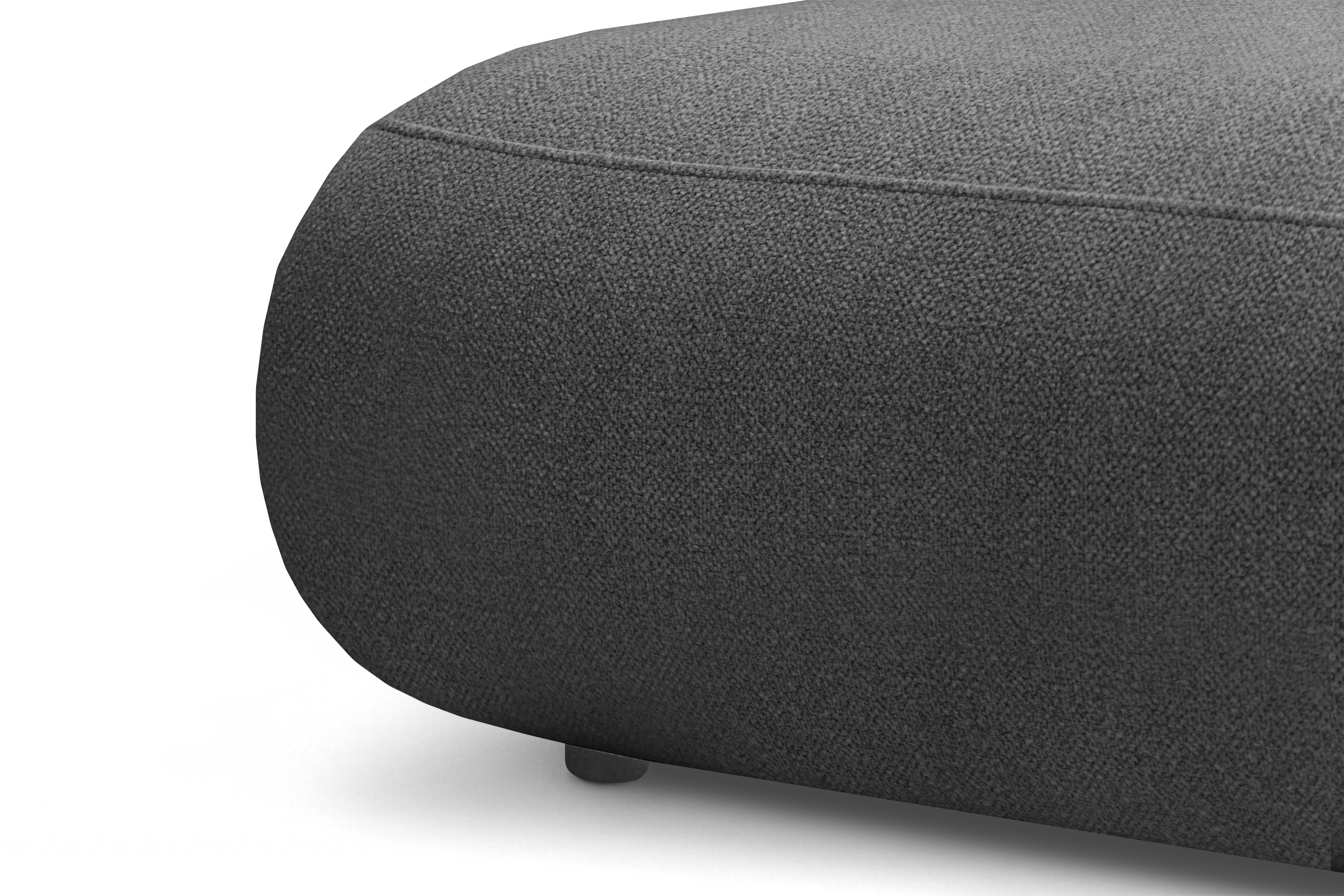 Rohová rozkladacia sedačka Lotulis L II ľavá – tmavosivá hydrofóbna pletenina Blur 19 Rohová sedacia súprava Lotulis L s funkciou spánku Ľavá strana - ciemno šedá dzianina hydrofobowa Blur 19