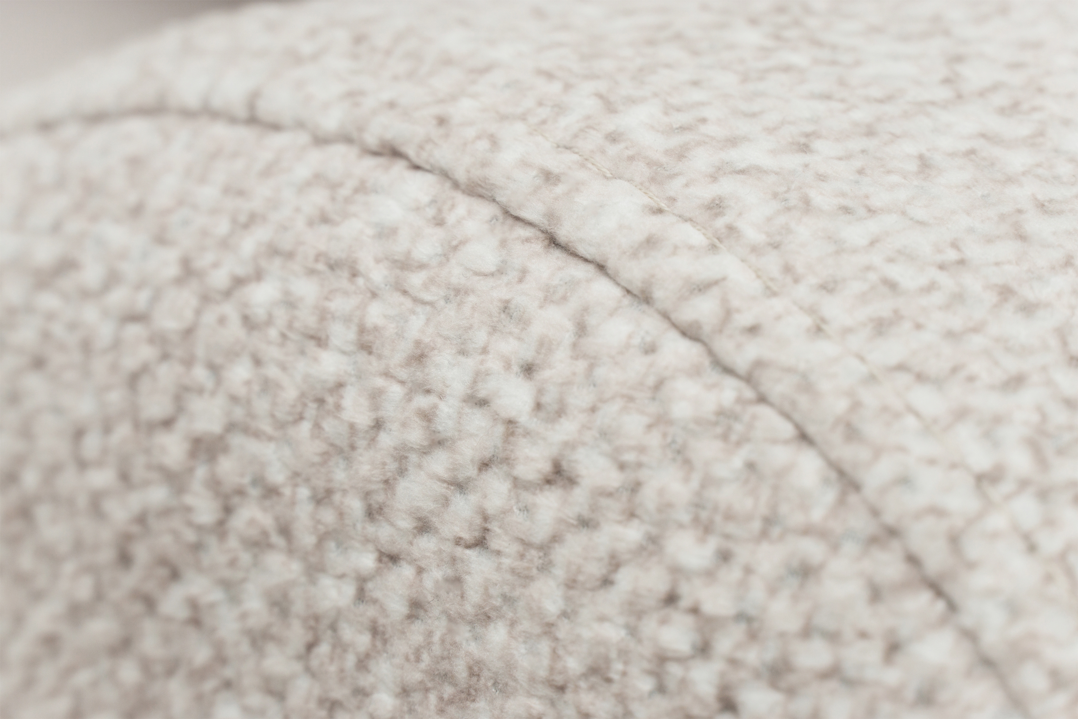 Rozkladacia rohová sedacia súprava Lotulis Mini ľavá - krémová pletenina Blur 01 Rohová sedacia súprava Lotulis Mini s funkciou spánku Ľavá strana - kremowa dzianina hydrofobowa Blur 01 